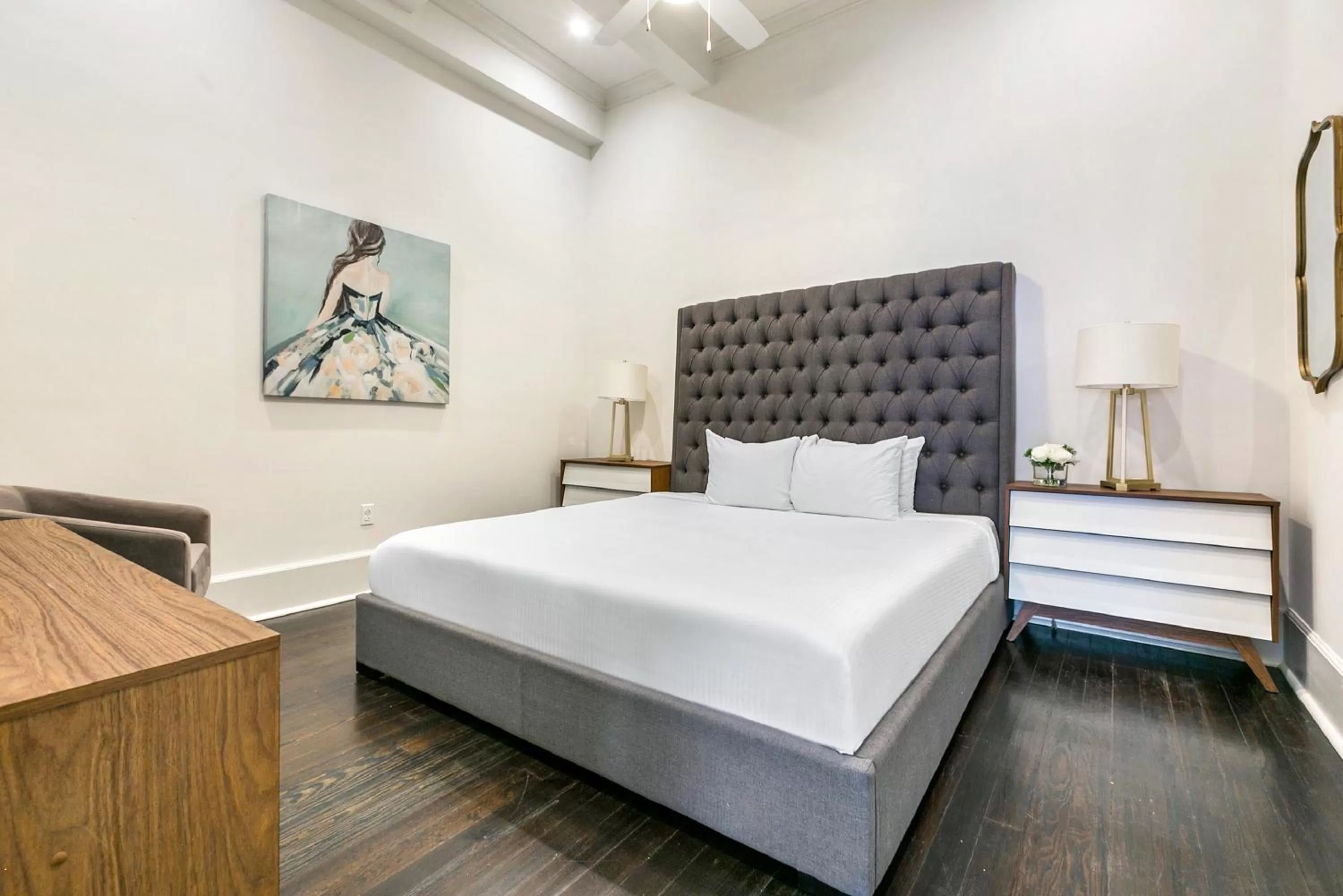 Bedroom, Bed in 1 and 2 BR Private Condos Steps Away From French Quarter