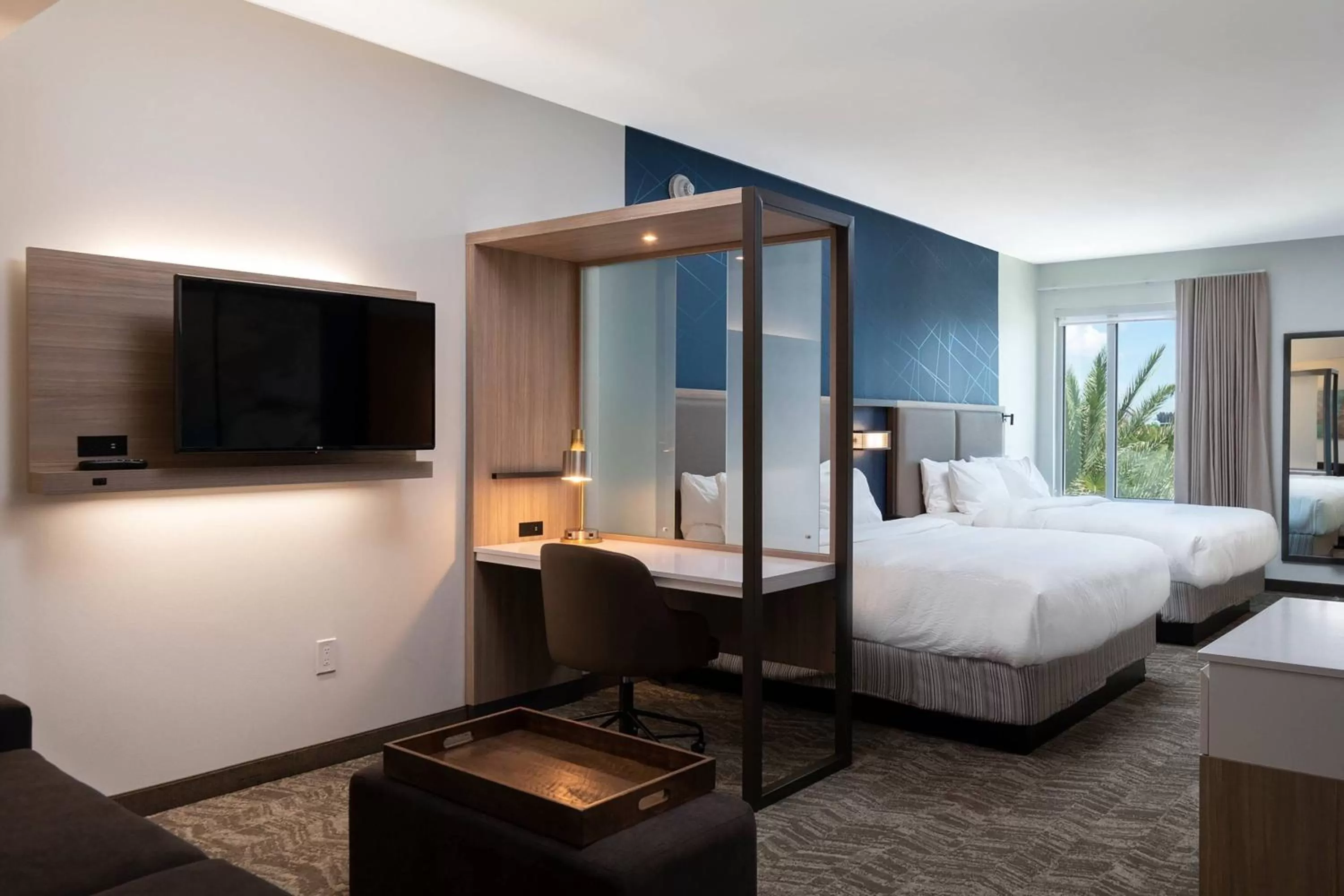 Bedroom, Bed in SpringHill Suites by Marriott Cape Canaveral Cocoa Beach