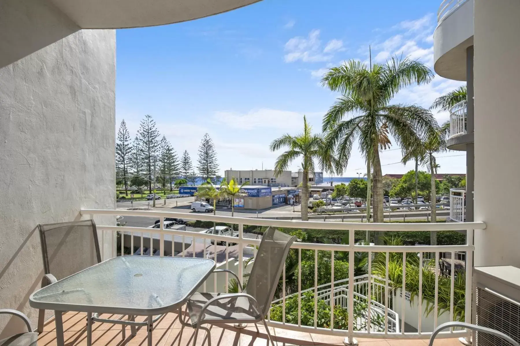 Patio, Balcony/Terrace in Kirra Palms Holiday Apartments