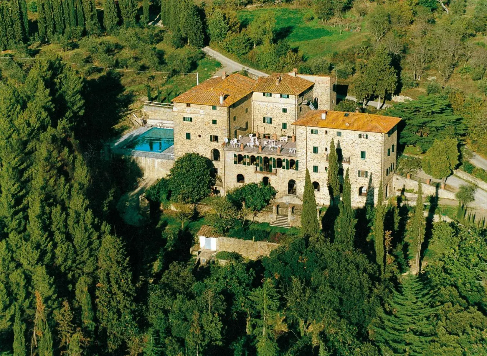 Property building, Bird's-eye View in Villa Schiatti