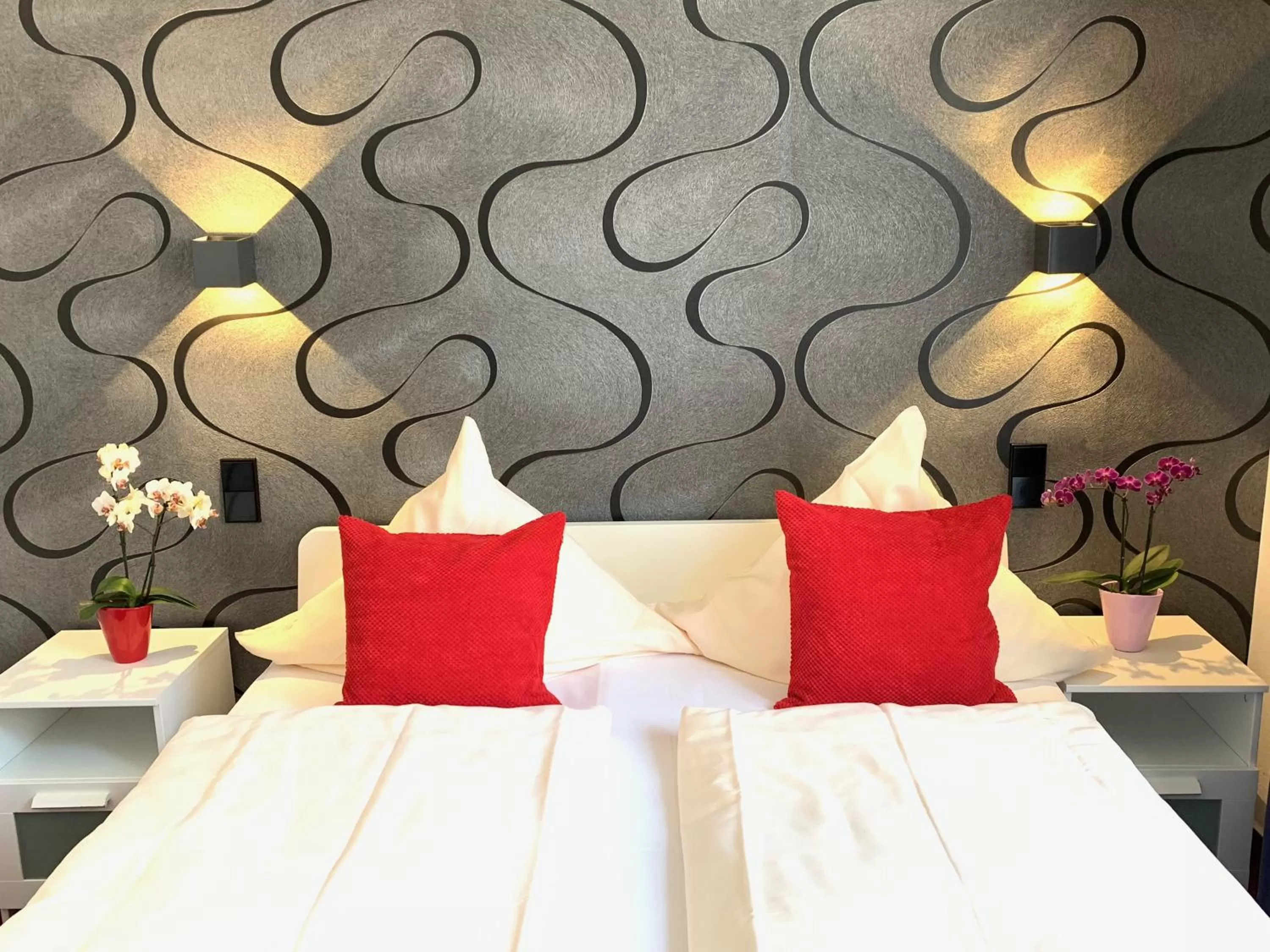 Bed in Hotel B54 Heidelberg City