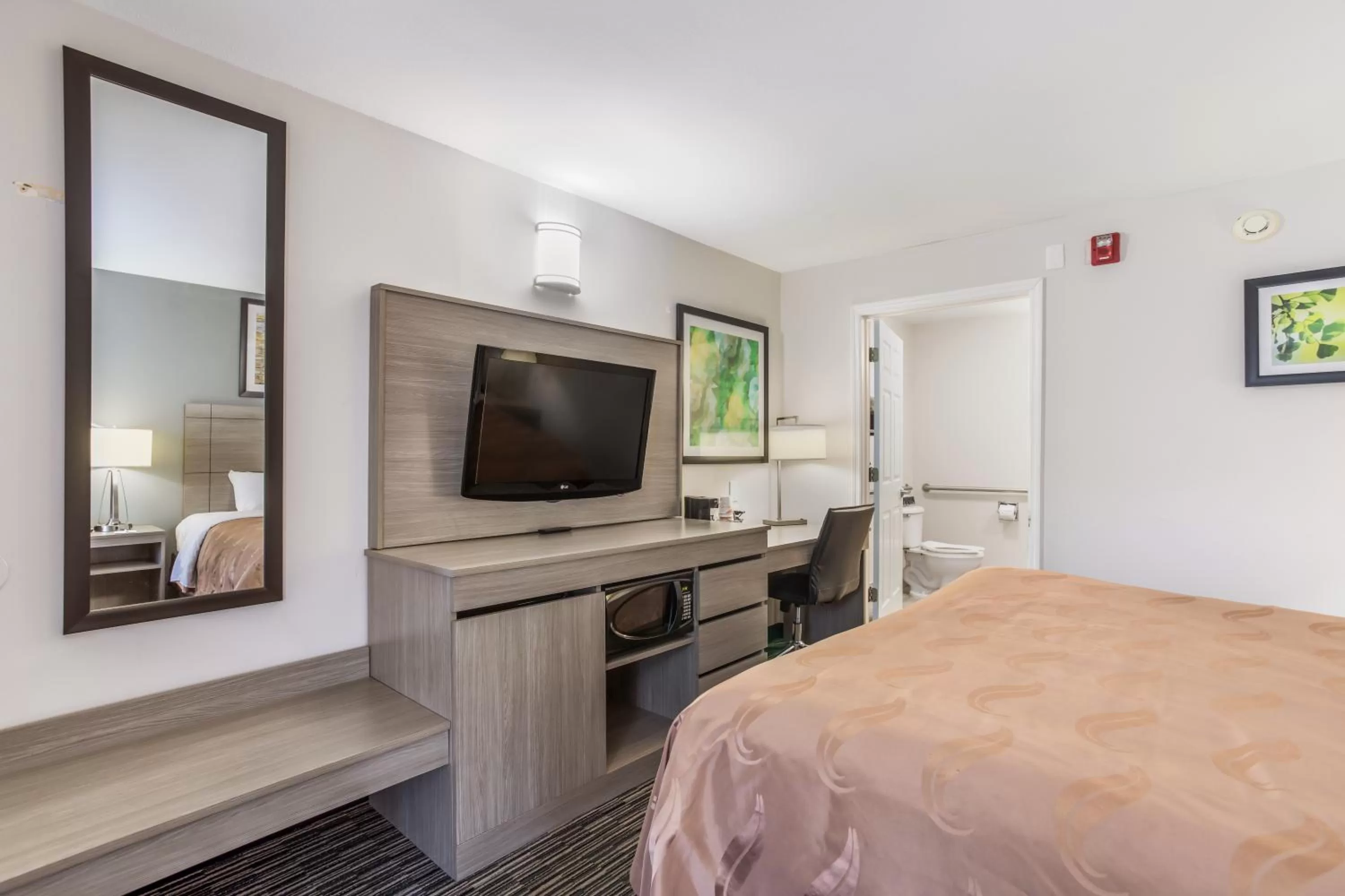 Communal lounge/ TV room, Bed in Quality Inn Gallatin-Nashville Metro