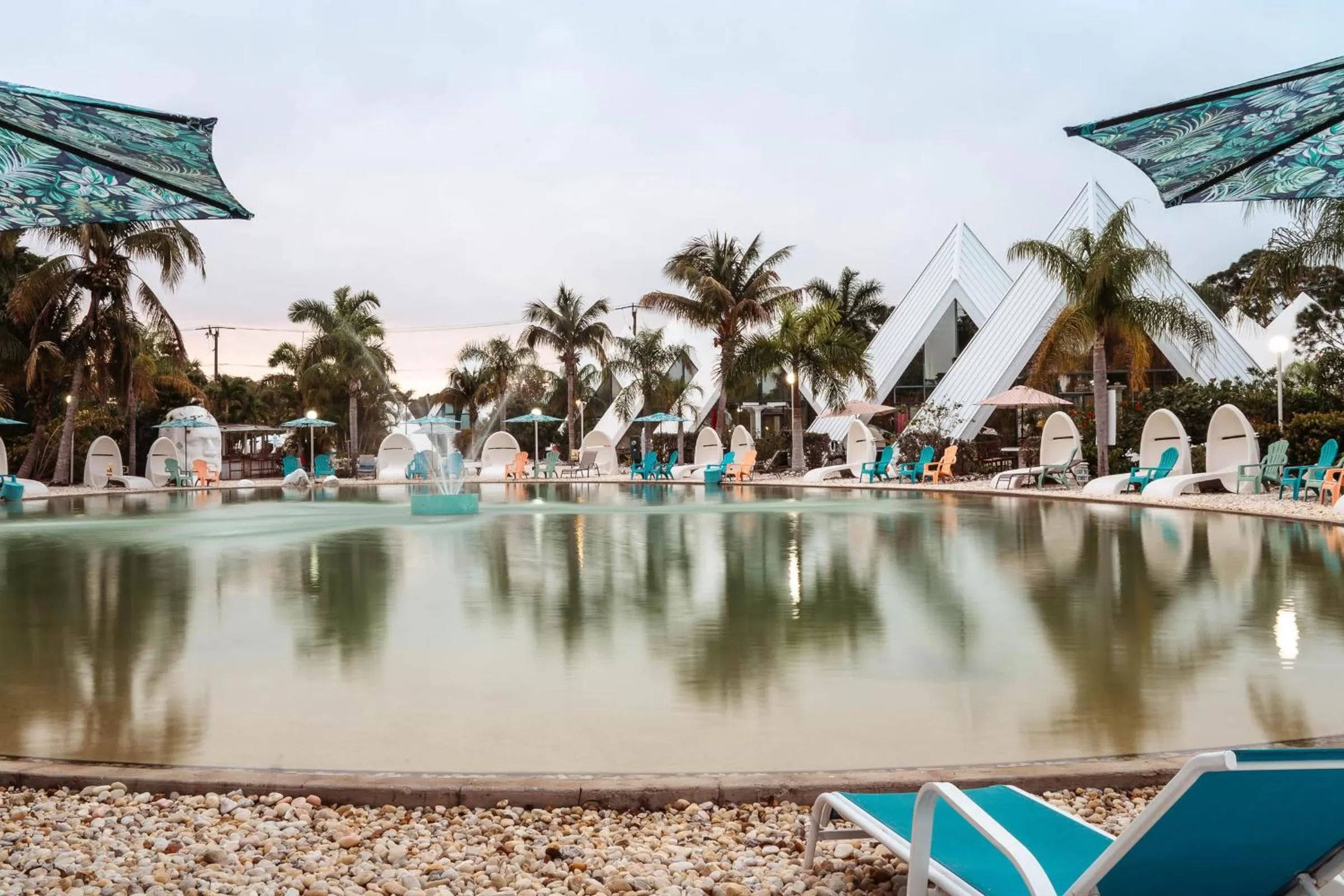 Beach in Pyramids in Florida