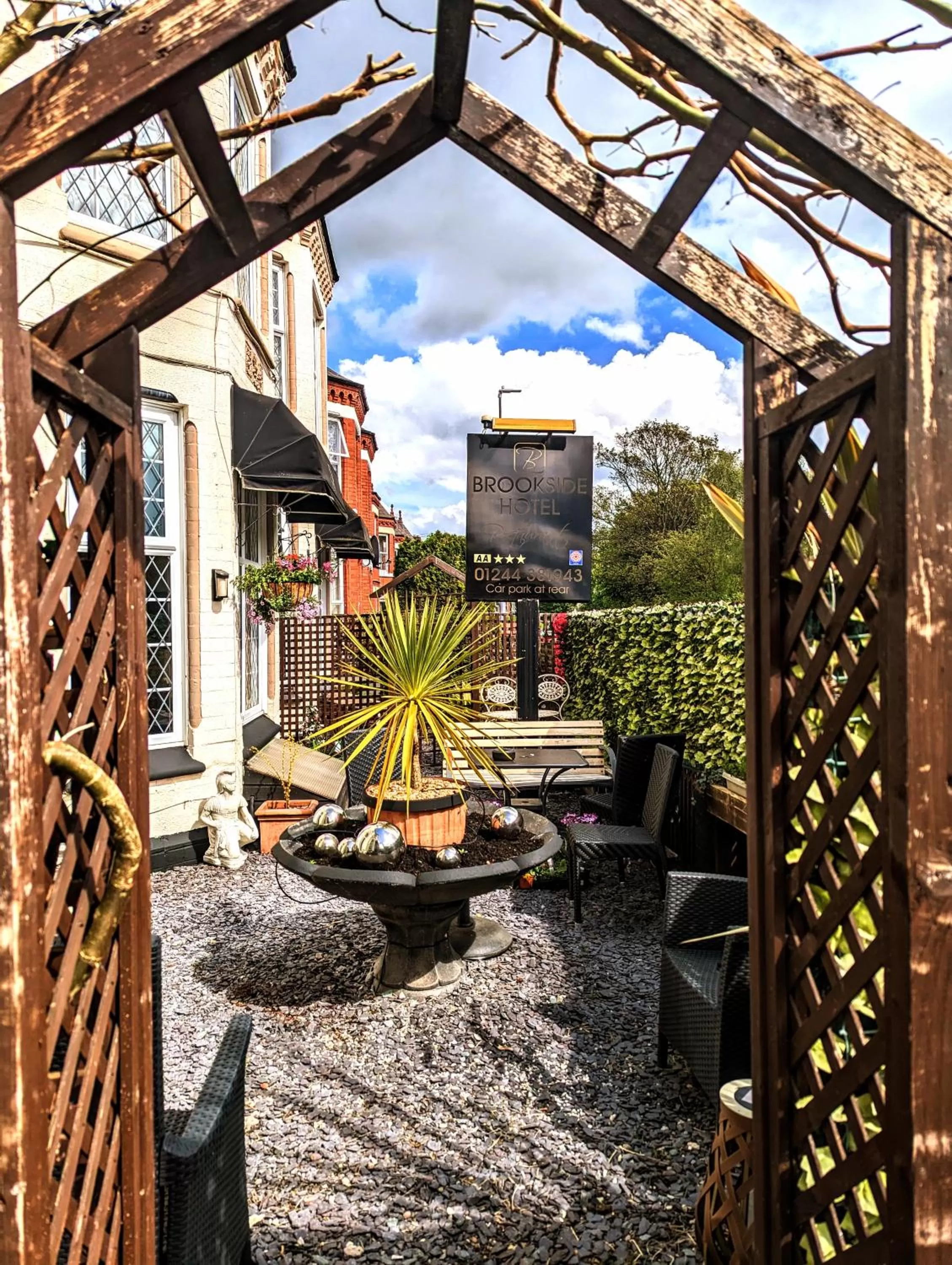 Garden view in Brookside Hotel & Restaurant ,Suitable for Solo Travelers Couples Educational Groups & Families welcome