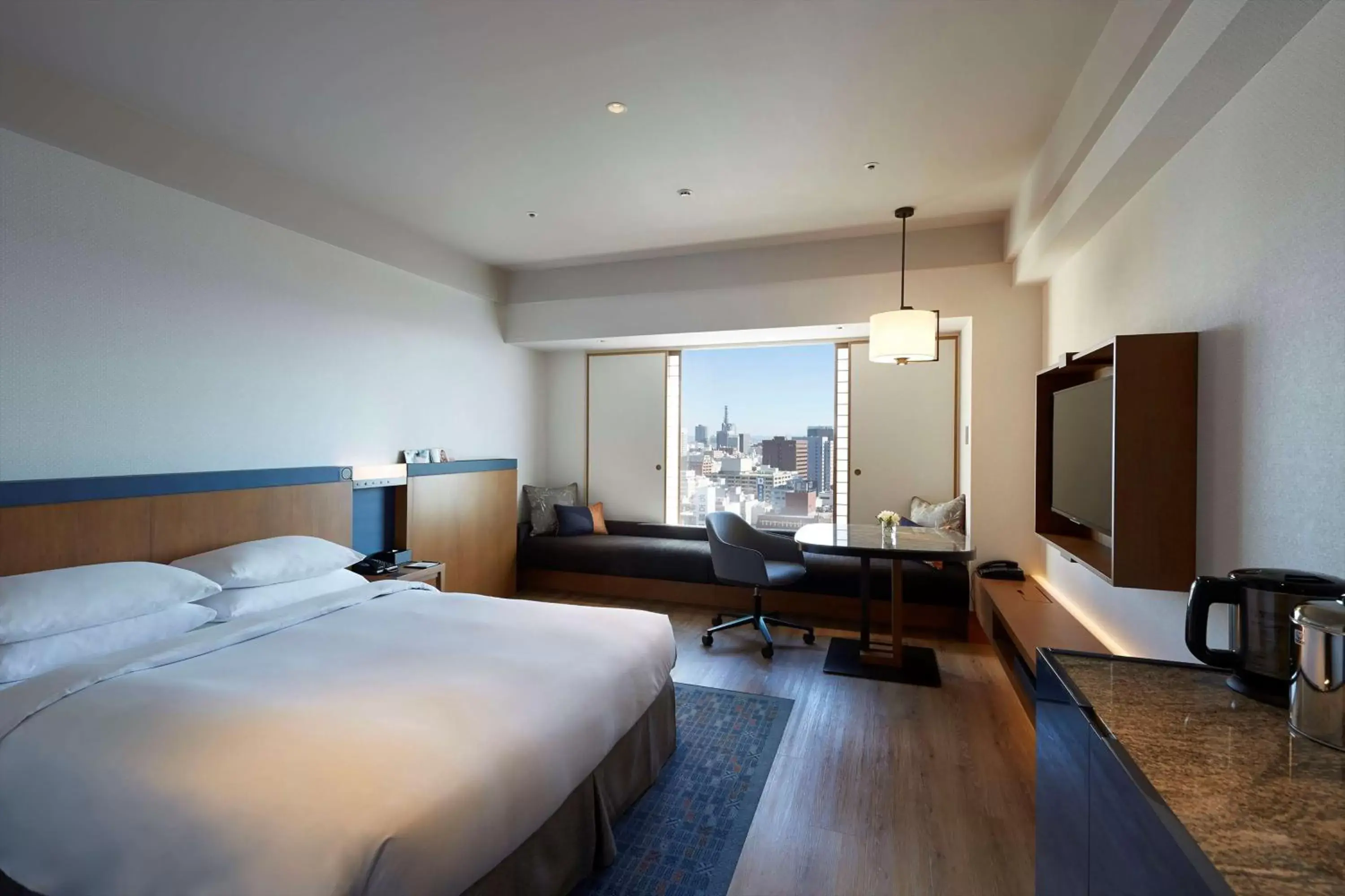 Bedroom in Hilton Nagoya Hotel