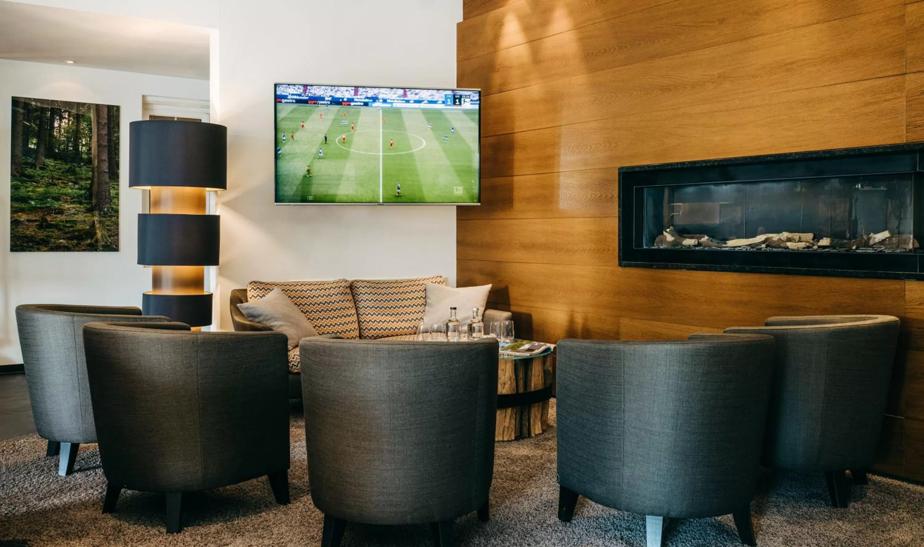 Communal lounge/ TV room in Romantik Berghotel Astenkrone