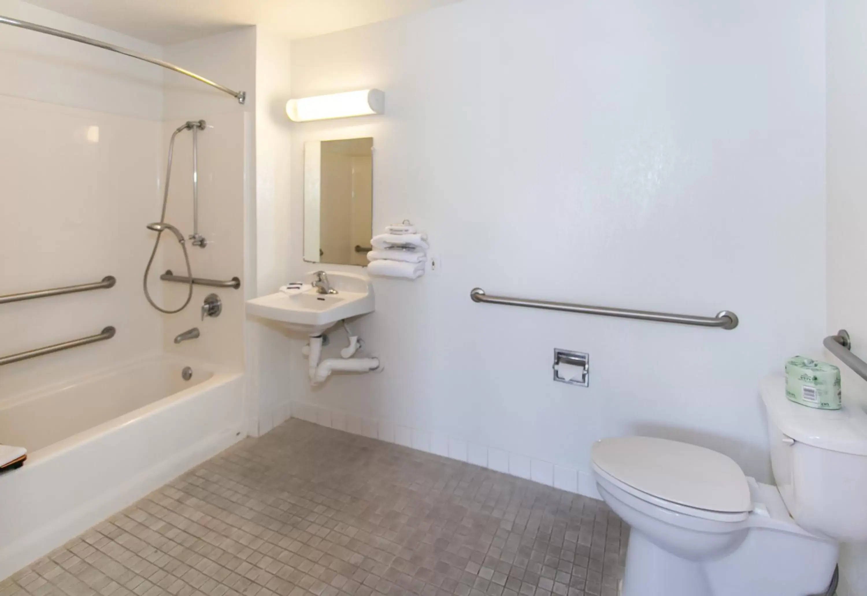 Bathroom in Motel 6-Rosemead, CA - Los Angeles