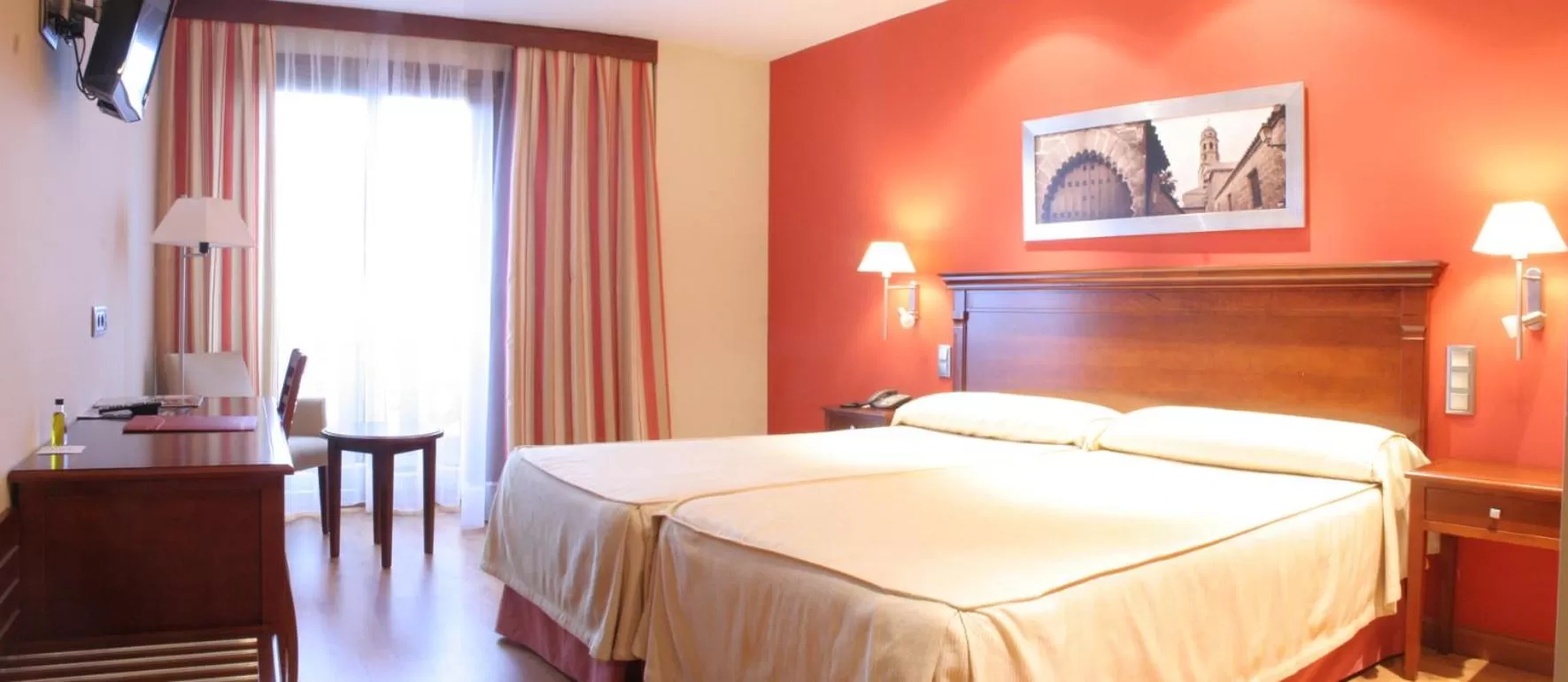 Bed in Hotel Campos de Baeza