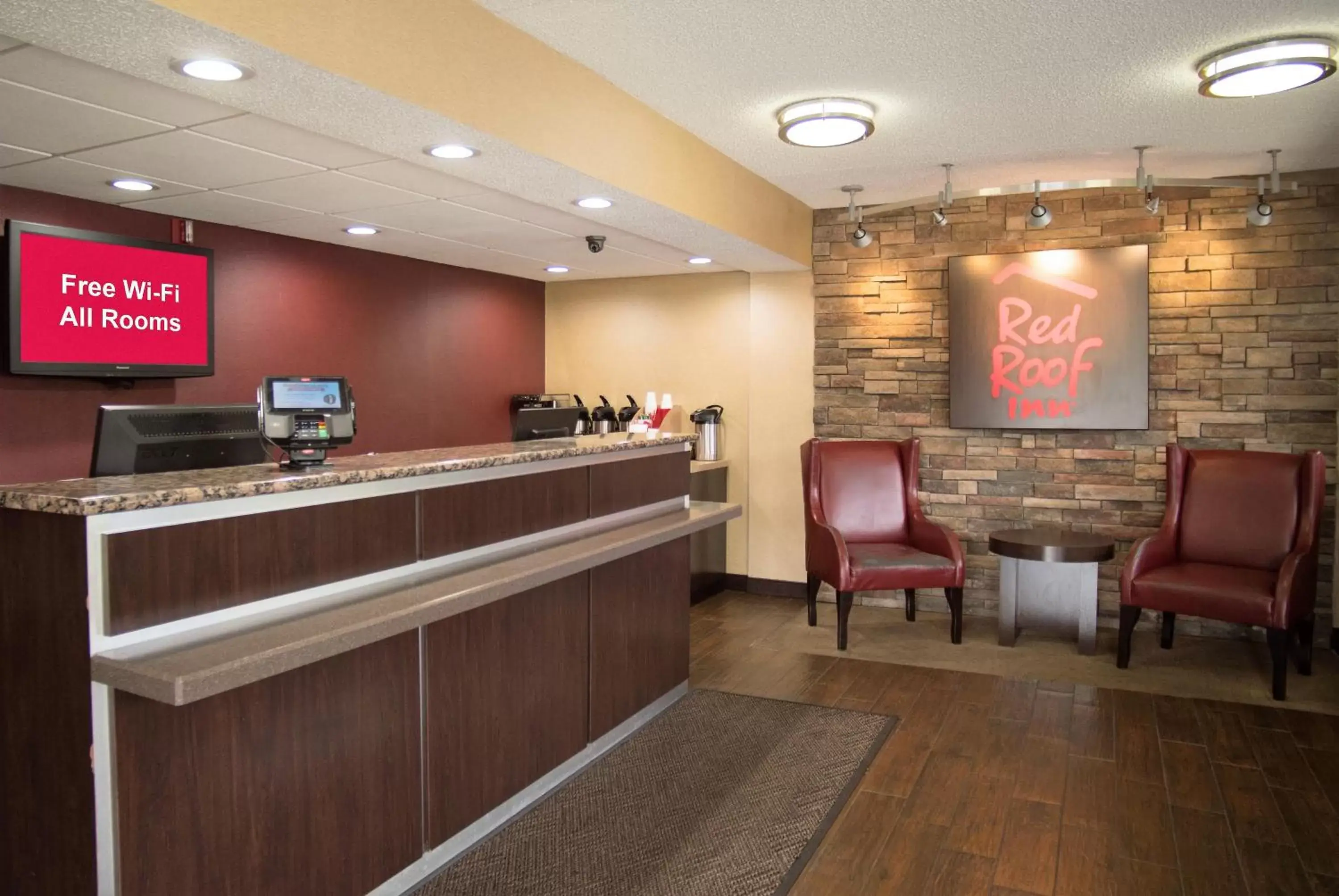 Lobby or reception, Lobby/Reception in Red Roof Inn Kalamazoo West - Western Michigan U