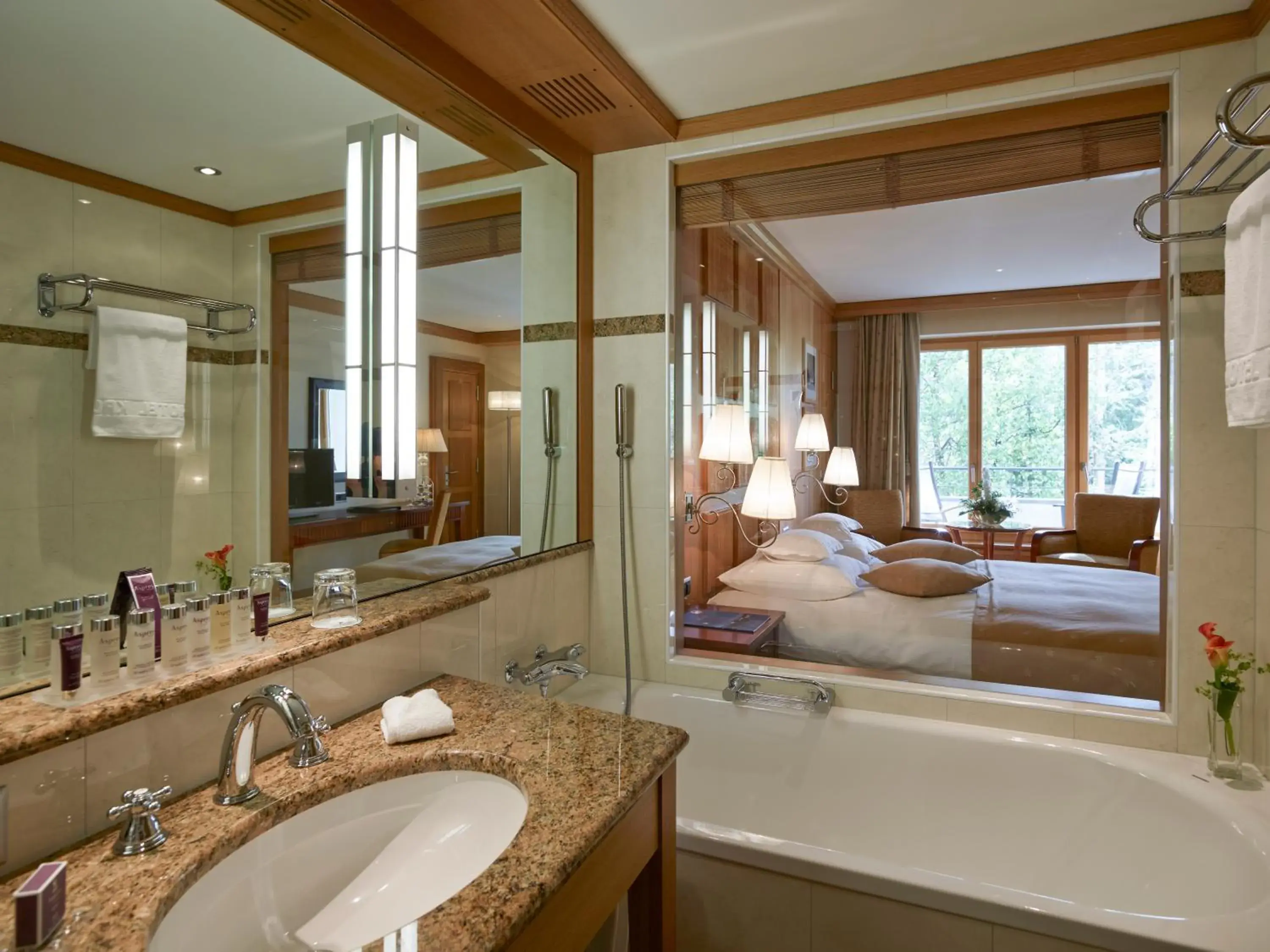 Bathroom in Grand Hotel Kronenhof