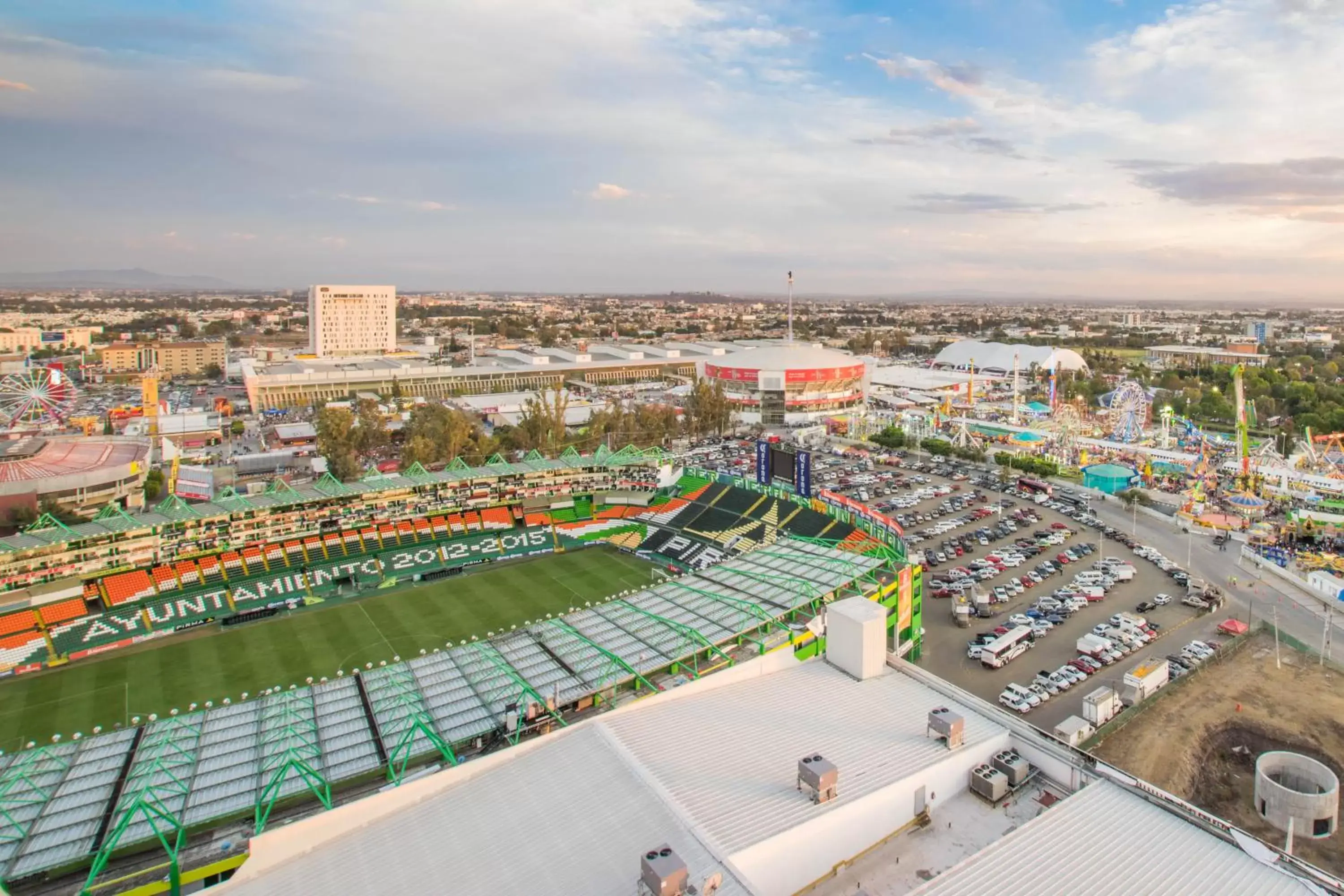 City view, Bird's-eye View in Hotel Stadium