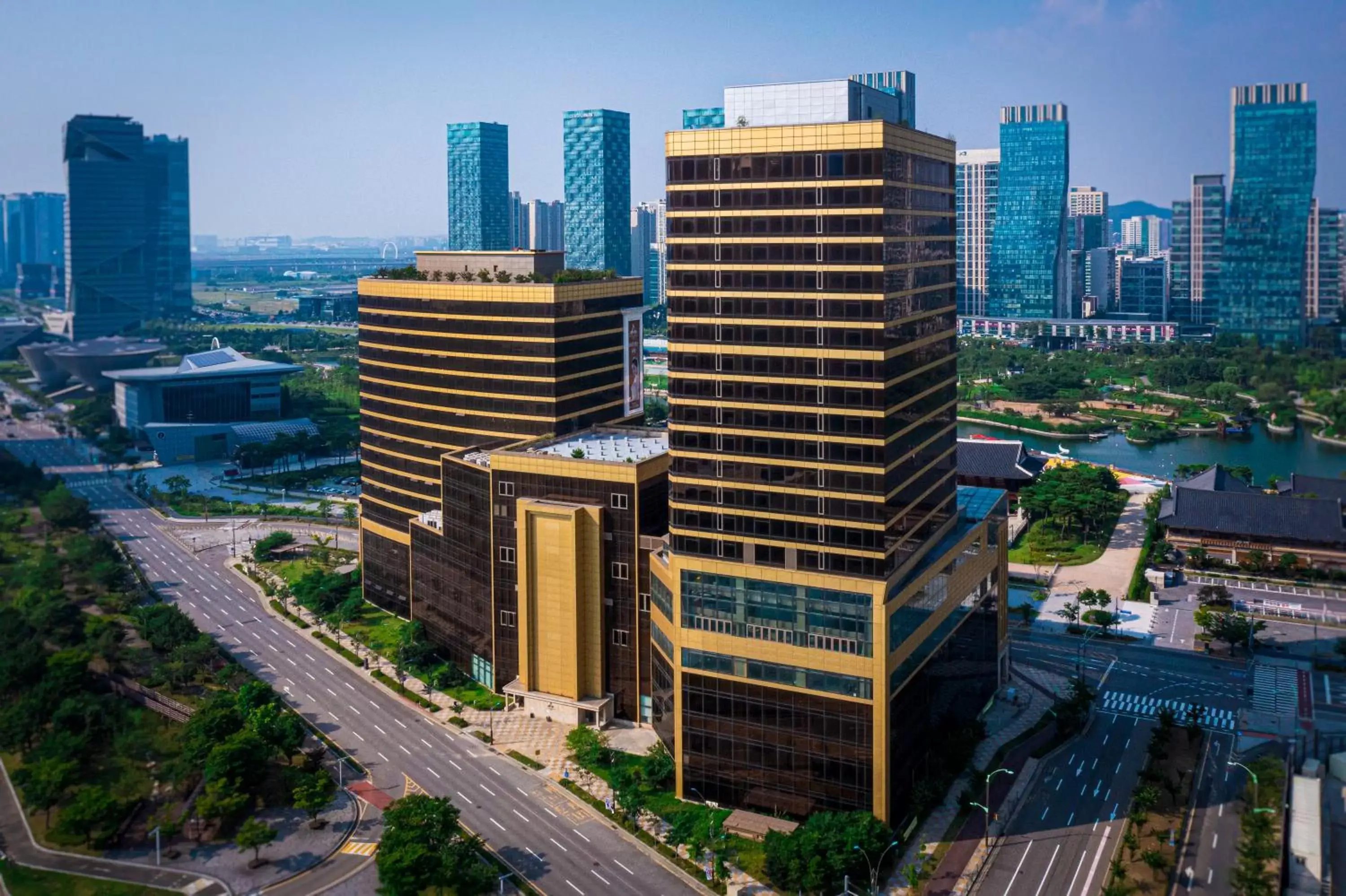 Bird's eye view, Bird's-eye View in The Central Park Hotel Songdo