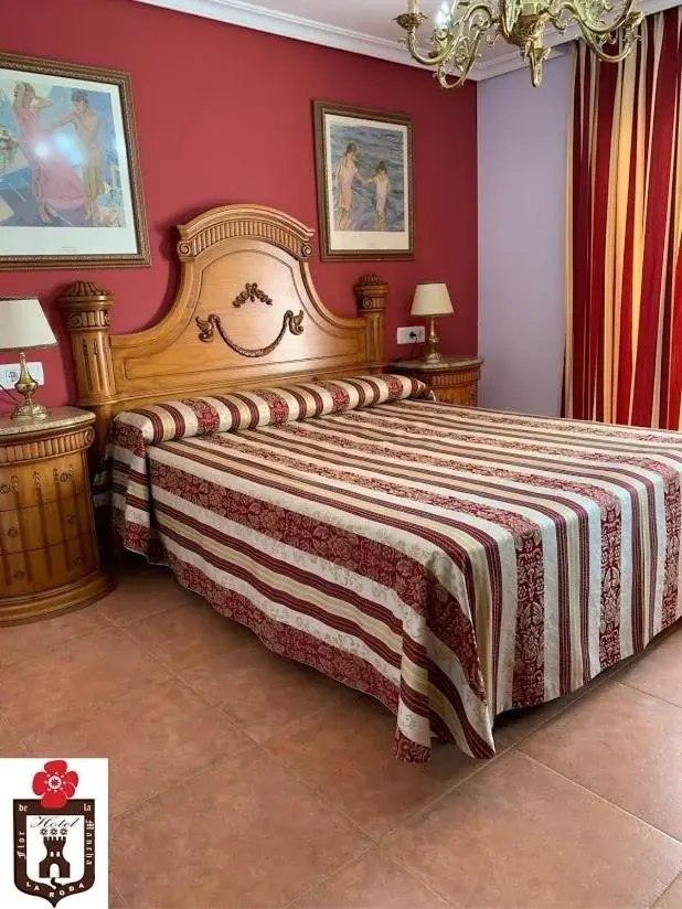 Bed in Hotel Flor de la Mancha