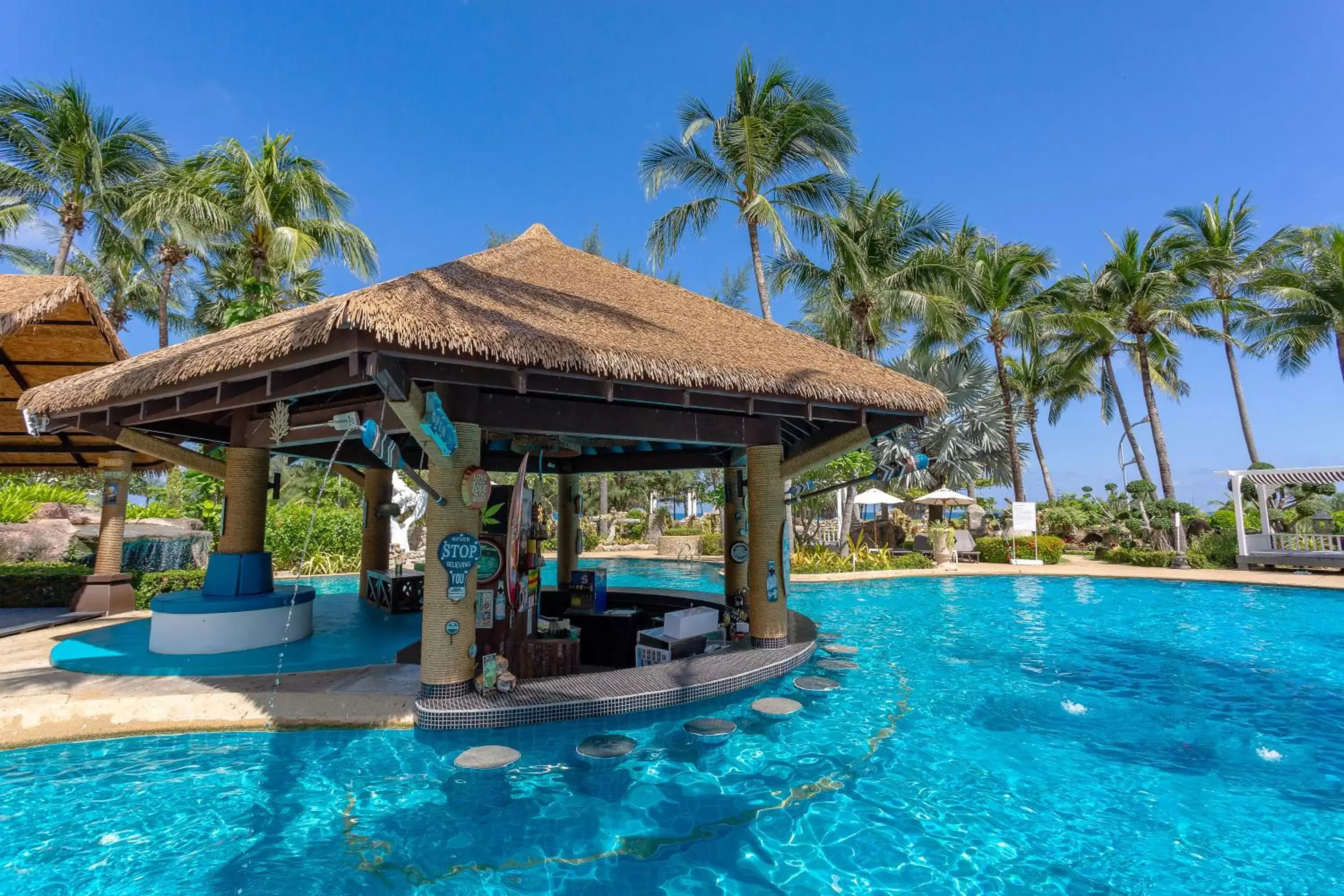 Lounge or bar, Swimming Pool in Thavorn Palm Beach Resort Phuket - SHA Extra Plus