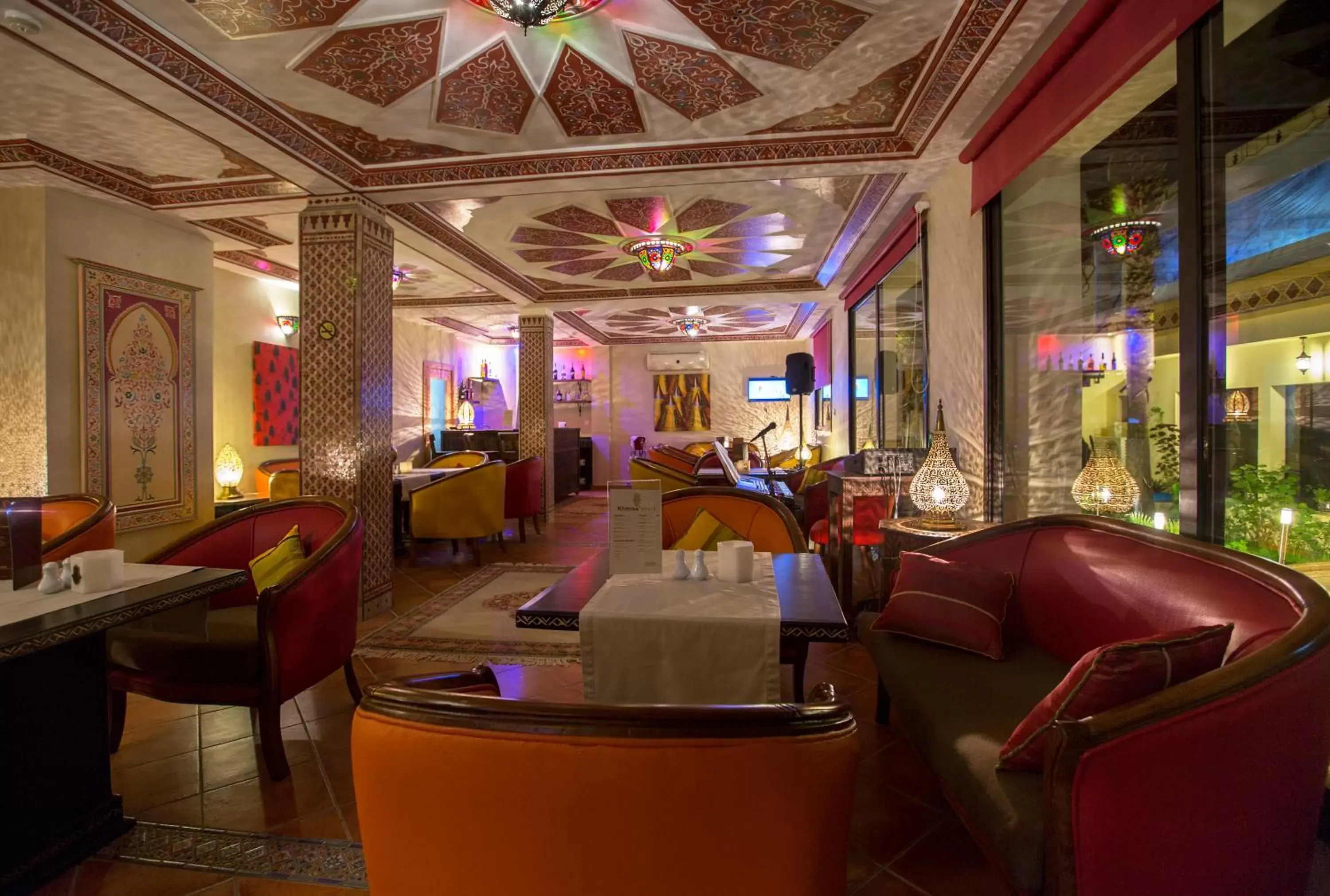 Communal lounge/ TV room, Restaurant/Places to Eat in Atlantic Hotel Agadir