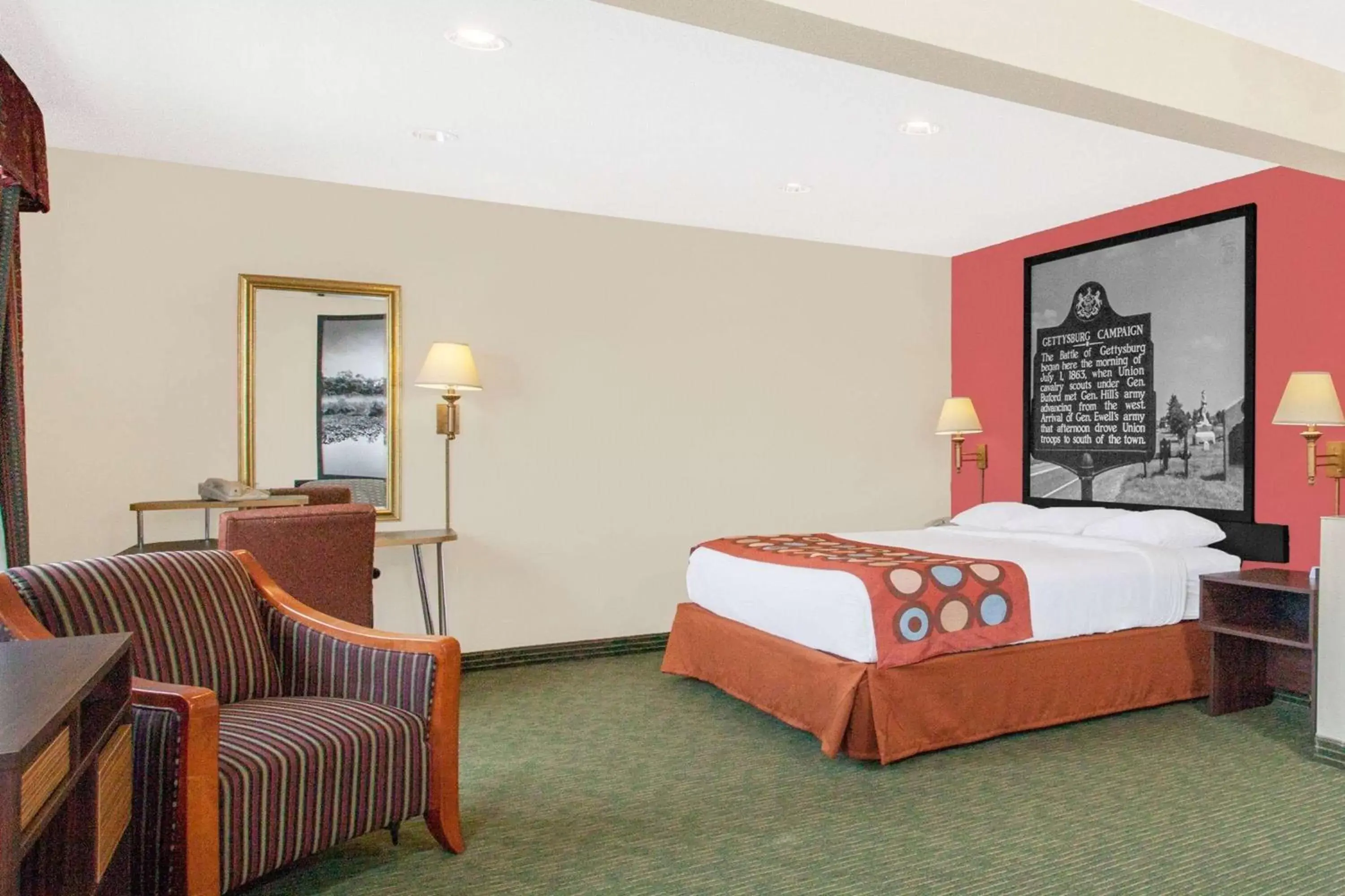 Photo of the whole room in Super 8 by Wyndham Gettysburg