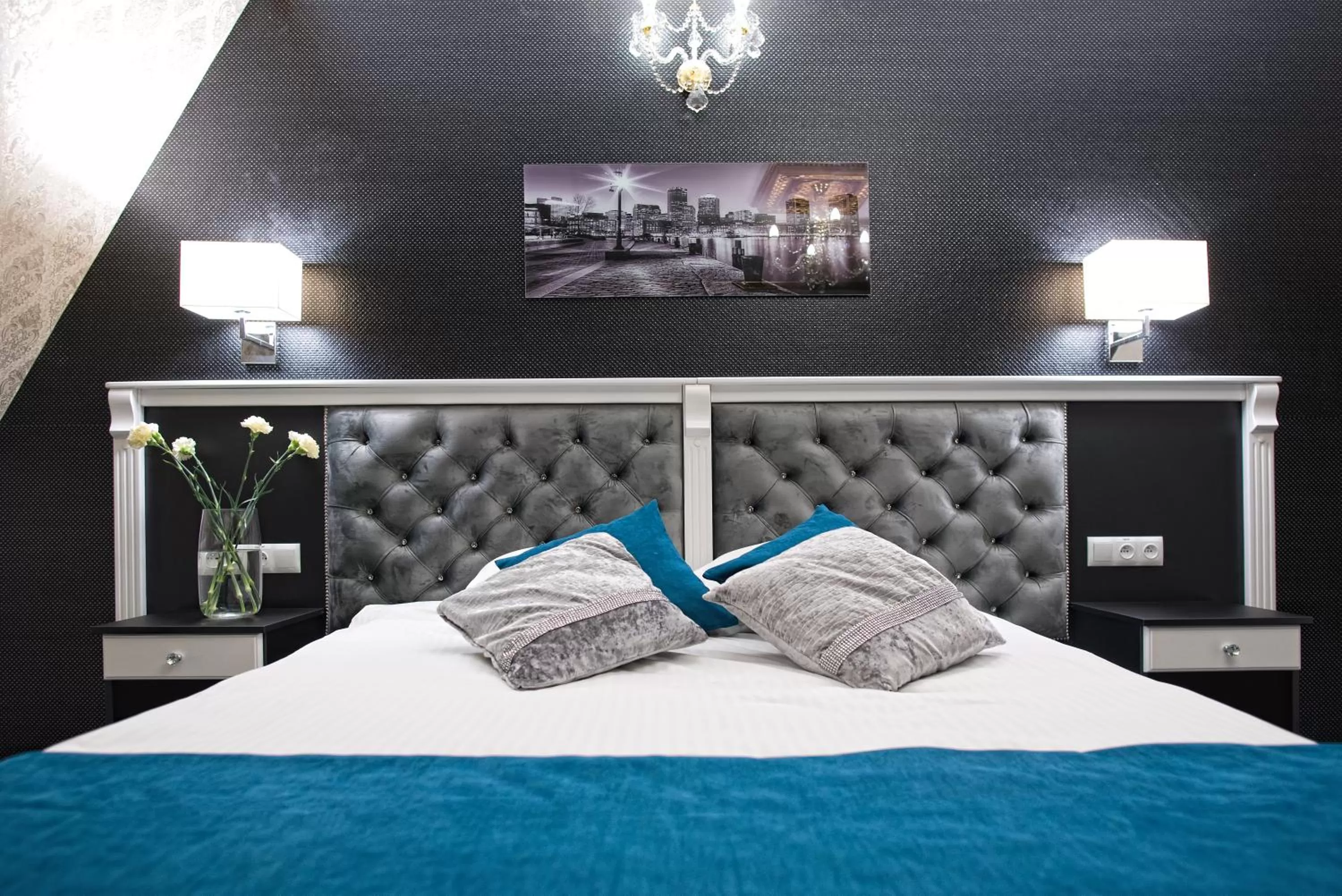 Bed in Hotel Campari