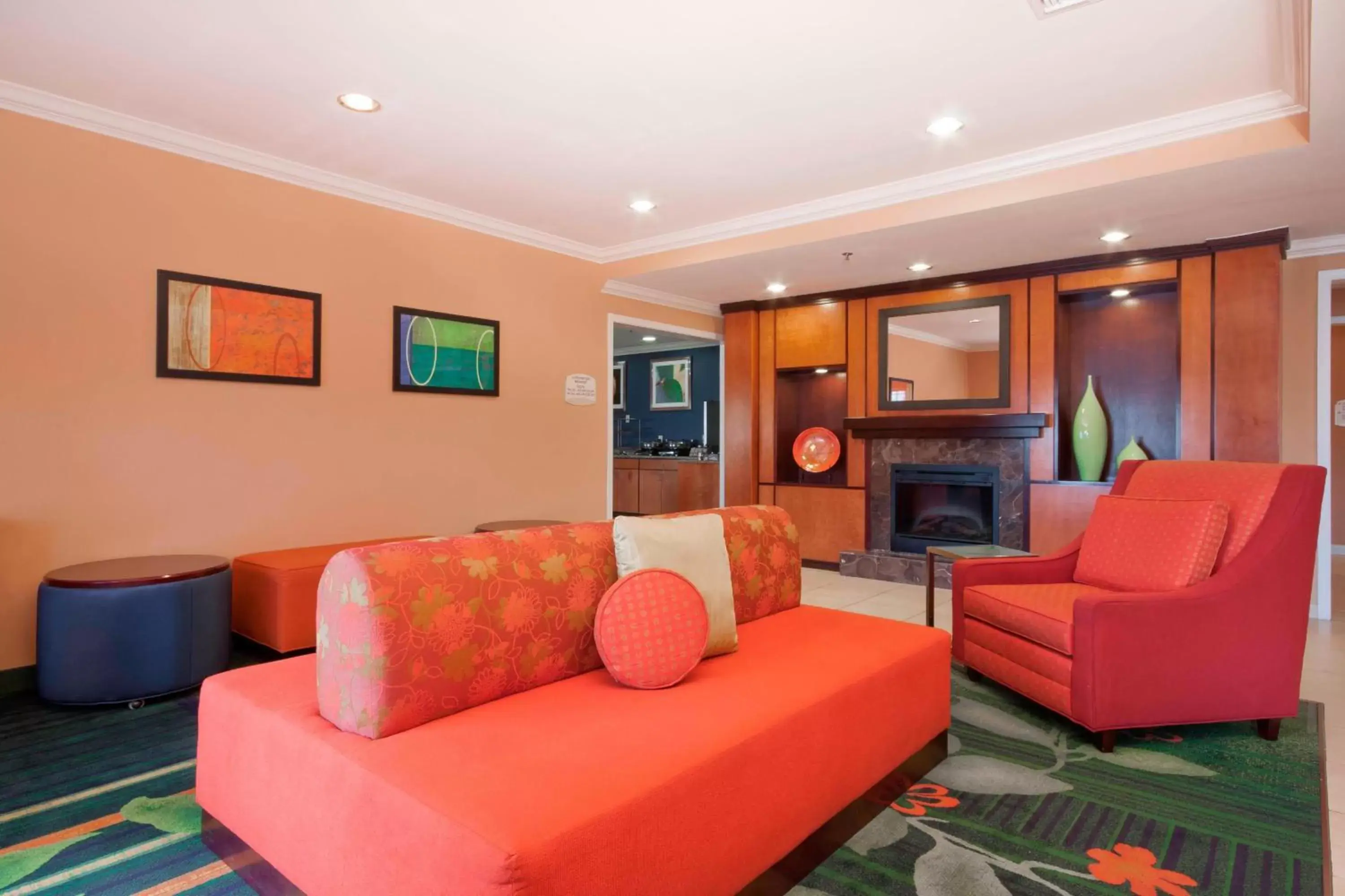 Lobby or reception, Seating Area in Fairfield Inn and Suites Gulfport / Biloxi