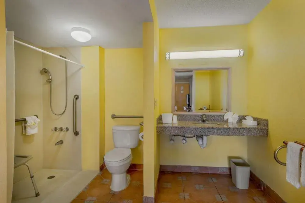 Bathroom in Express Inn & Suites - 5 Miles from St Petersburg Clearwater Airport