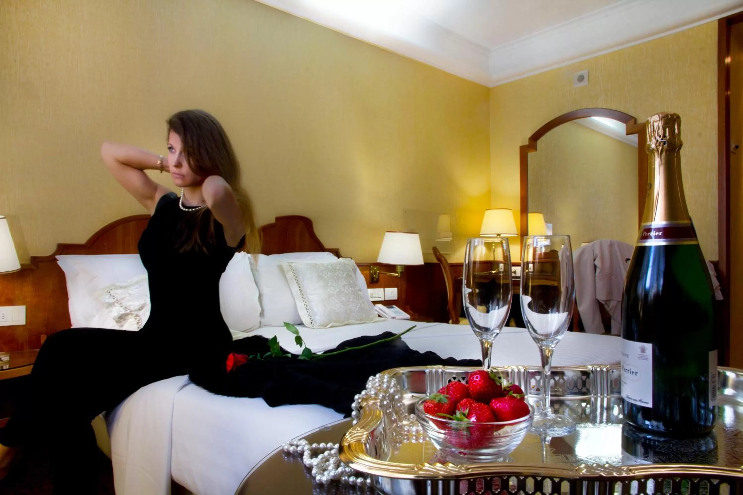 Bed in Hotel Mondial