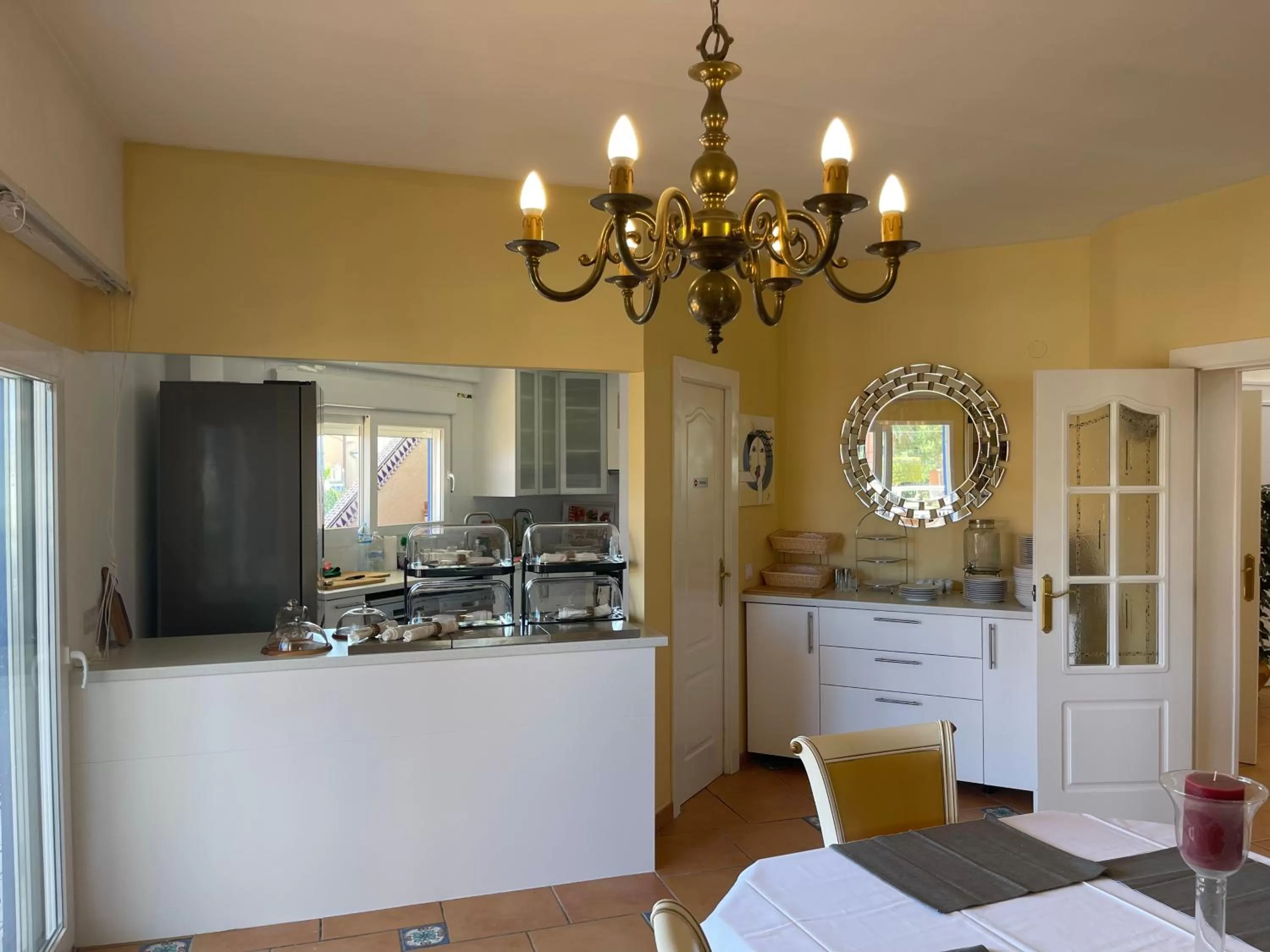 Dining area in Anna's garden