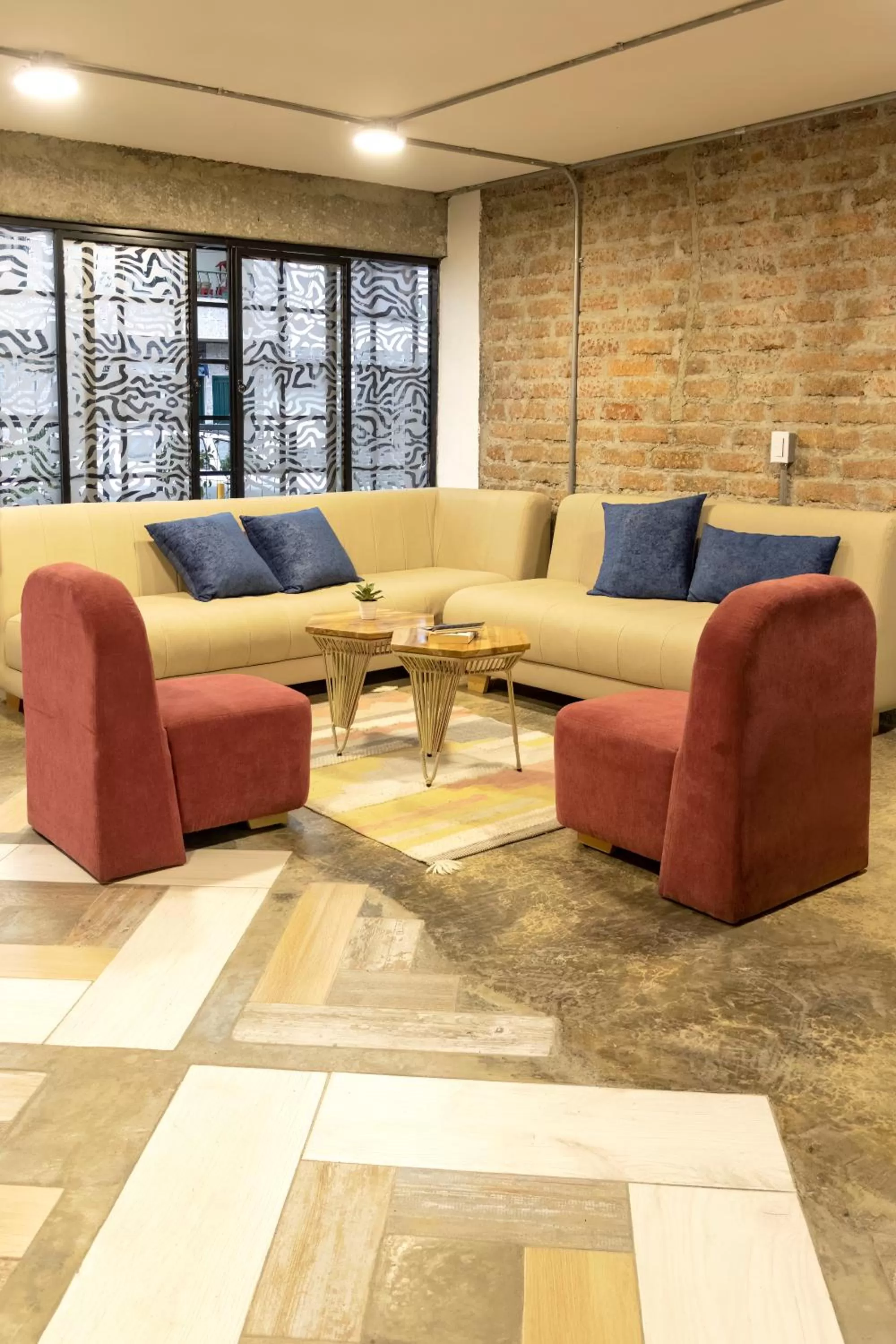 Living room in Ventiuna Hotel y Coliving