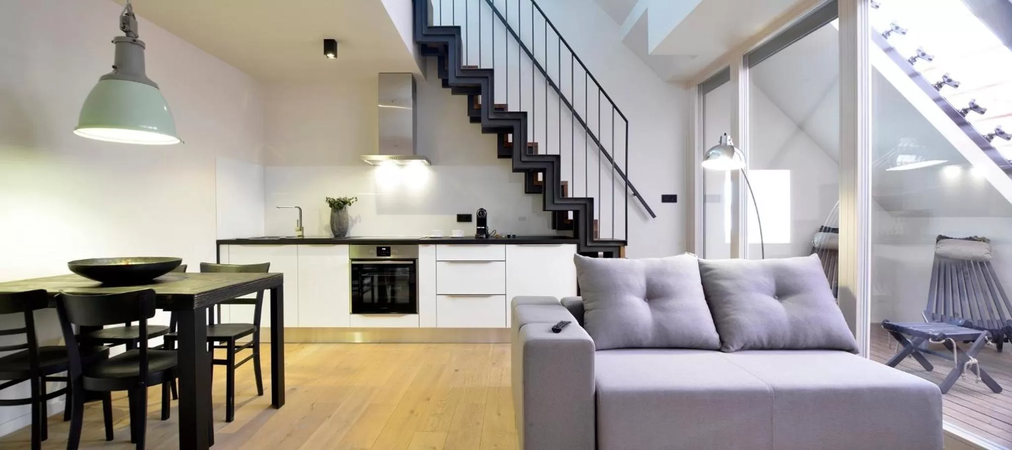 Kitchen or kitchenette in Hotel Maribor, City apartments