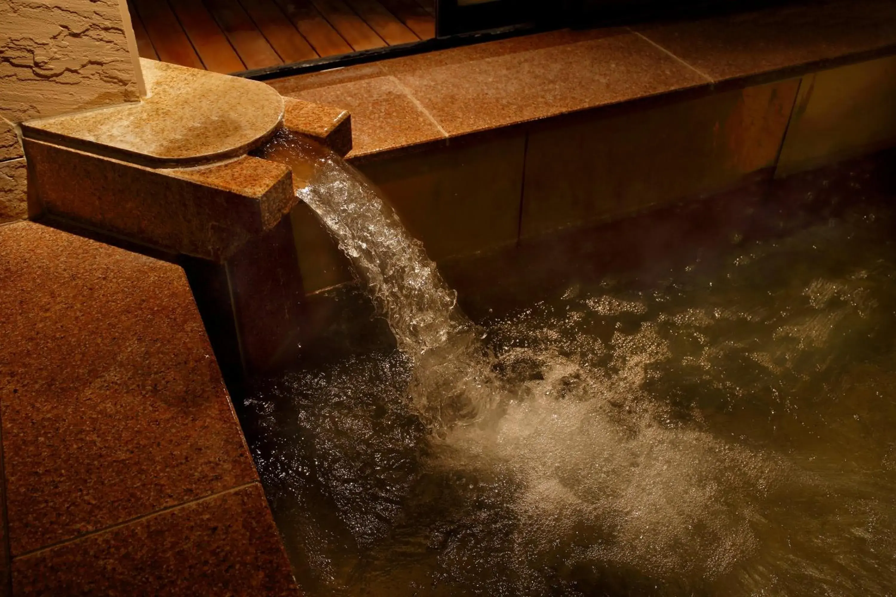 Hot Spring Bath, Bathroom in Aki Grand Hotel