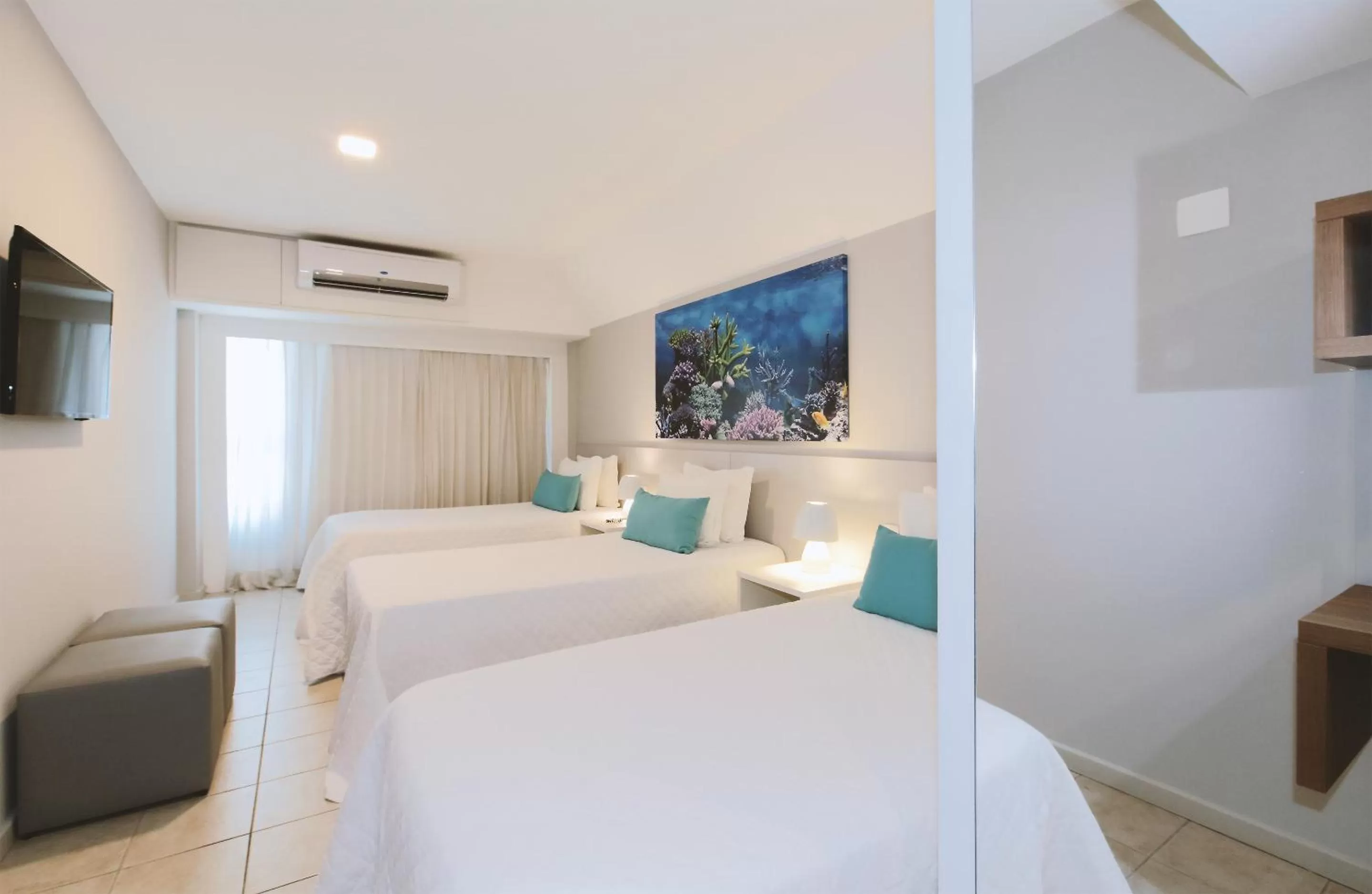 Bed in Hotel Ponta Verde Maceió