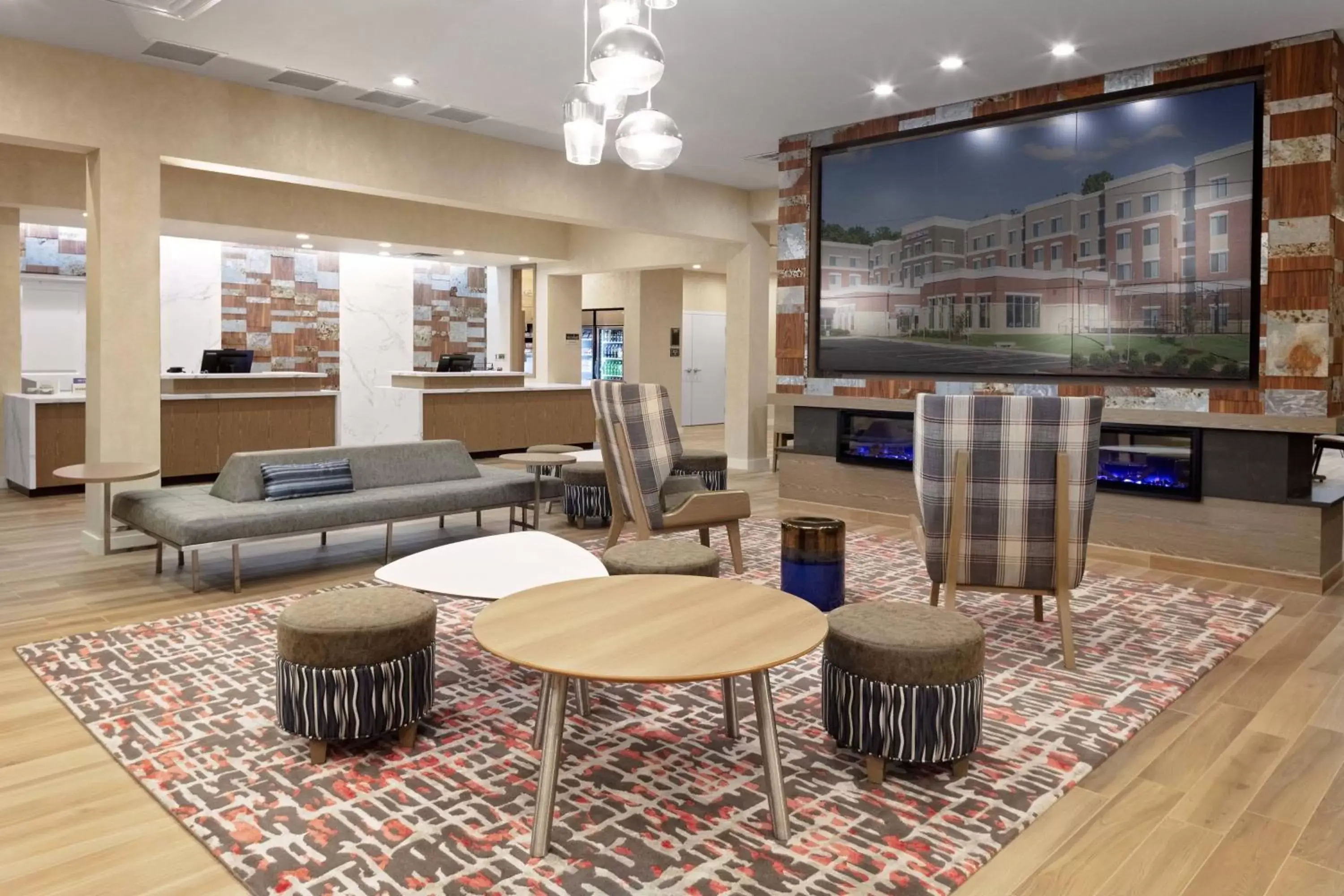 Lobby or reception, Lounge/Bar in Residence Inn by Marriott Tuscaloosa