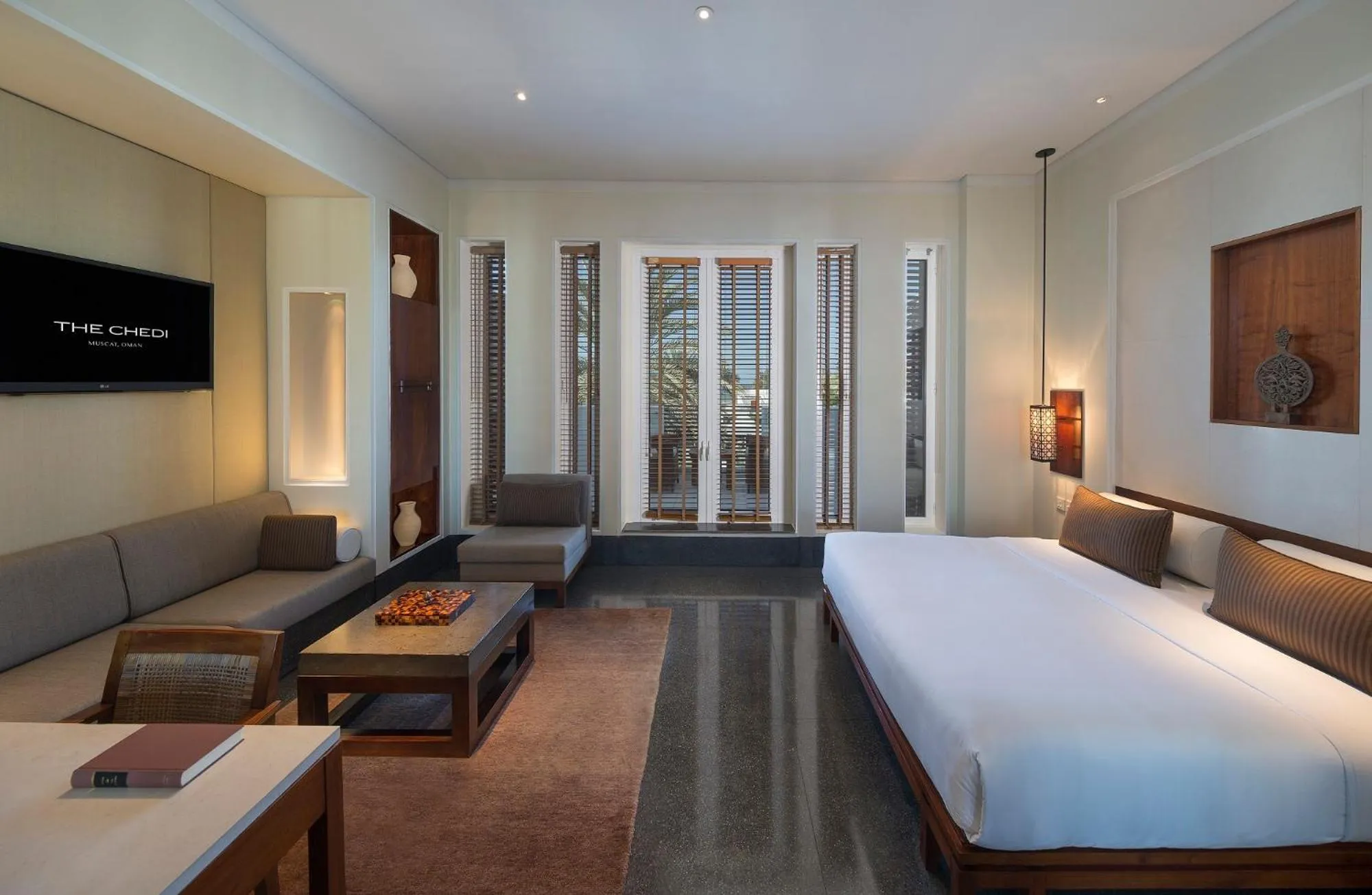 Photo of the whole room, Bed in The Chedi Muscat