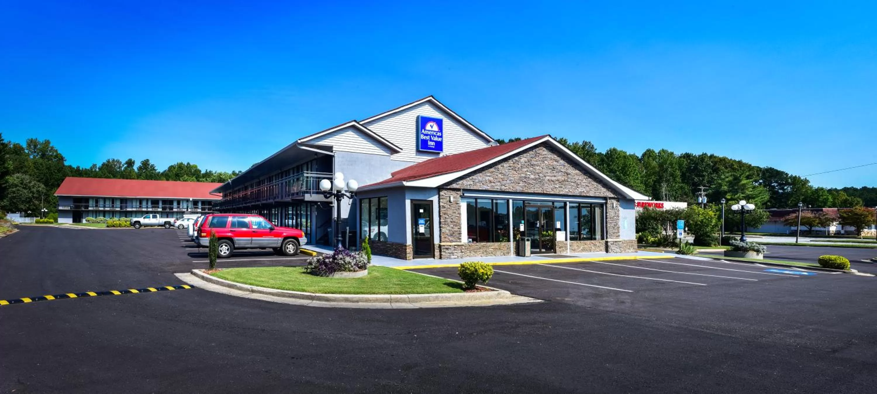 Property building in Americas Best Value Inn Douglasville