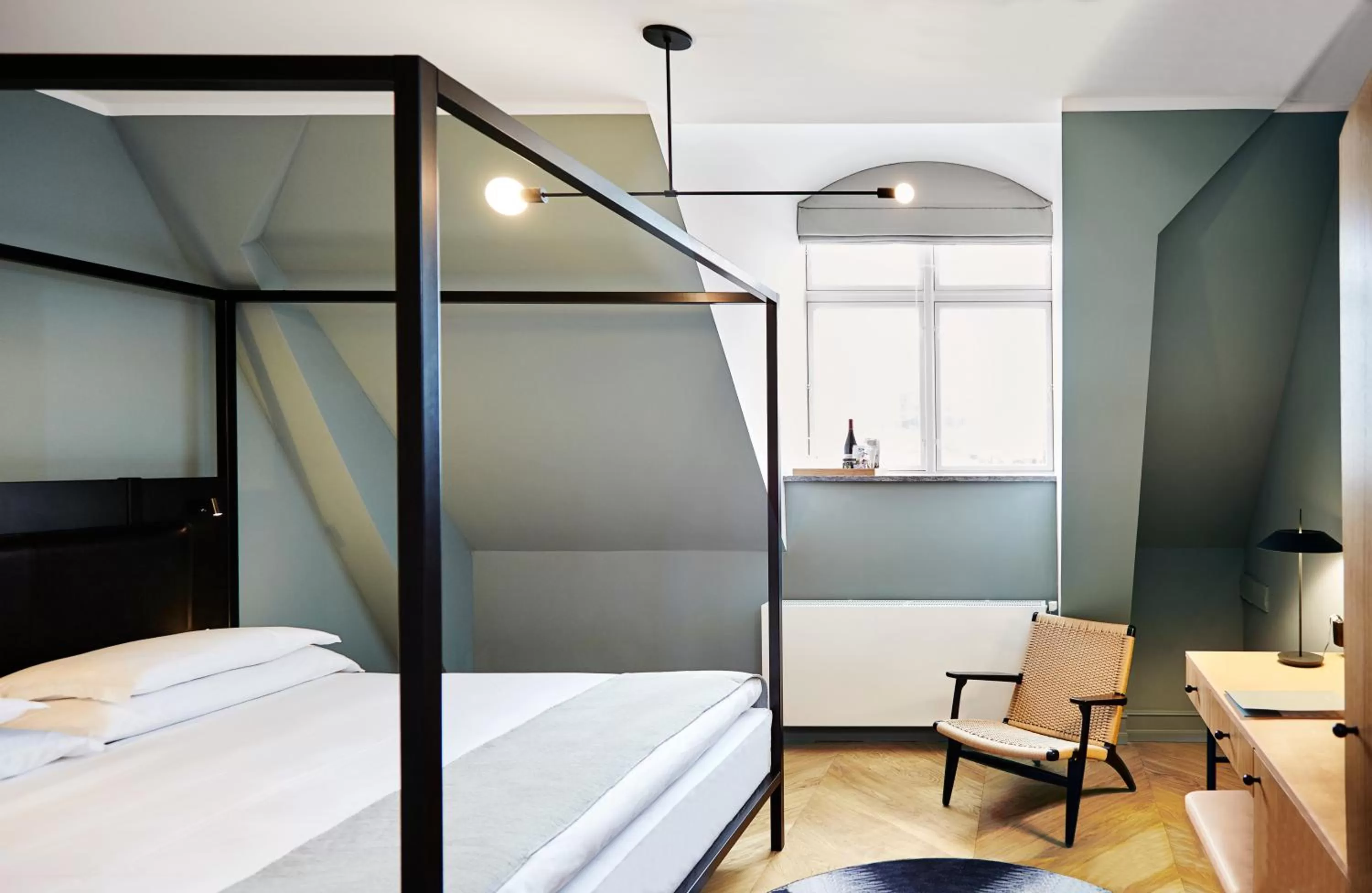 Bed in Nobis Hotel Copenhagen, a Member of Design Hotels