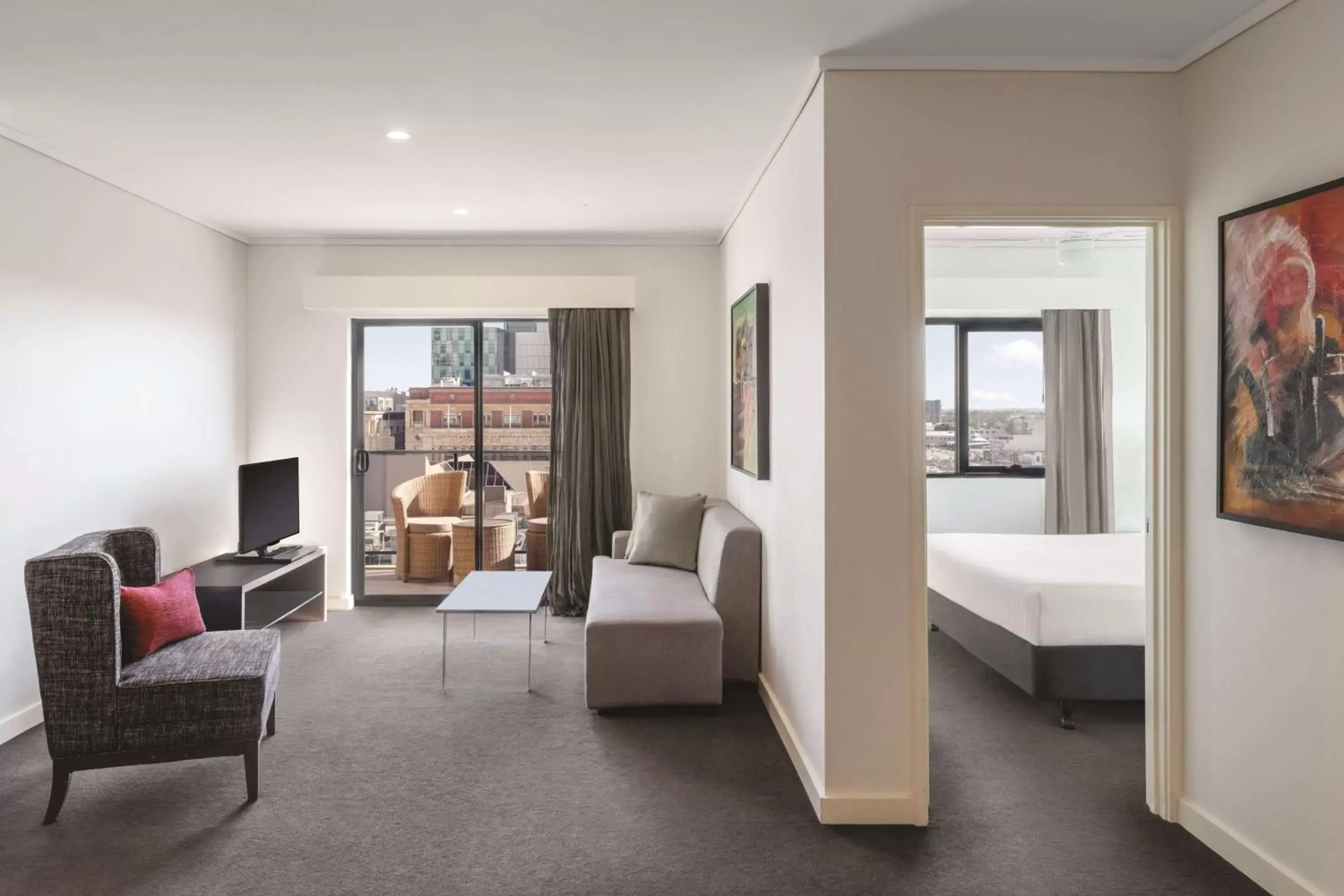 Bedroom, Seating Area in Adina Apartment Hotel Perth Barrack Plaza