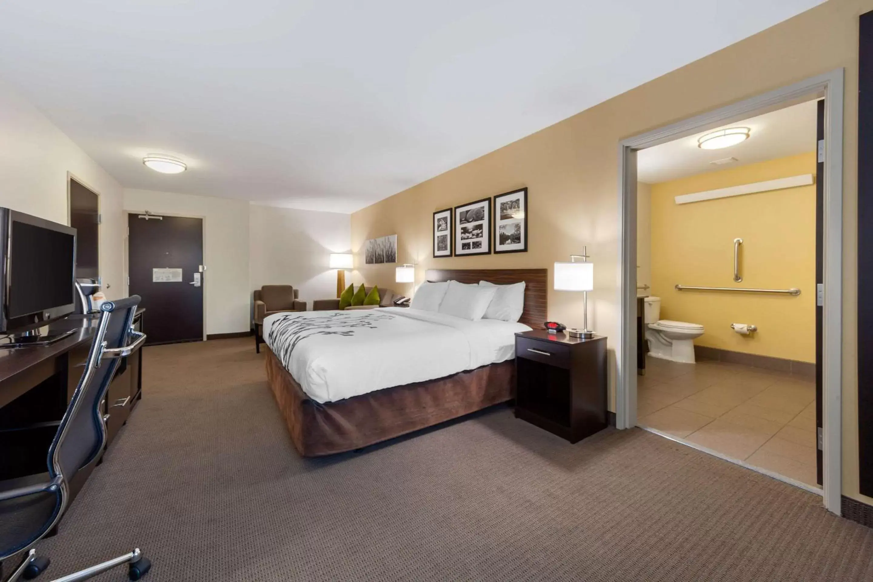 Photo of the whole room, Bed in Sleep Inn & Suites Bismarck I-94