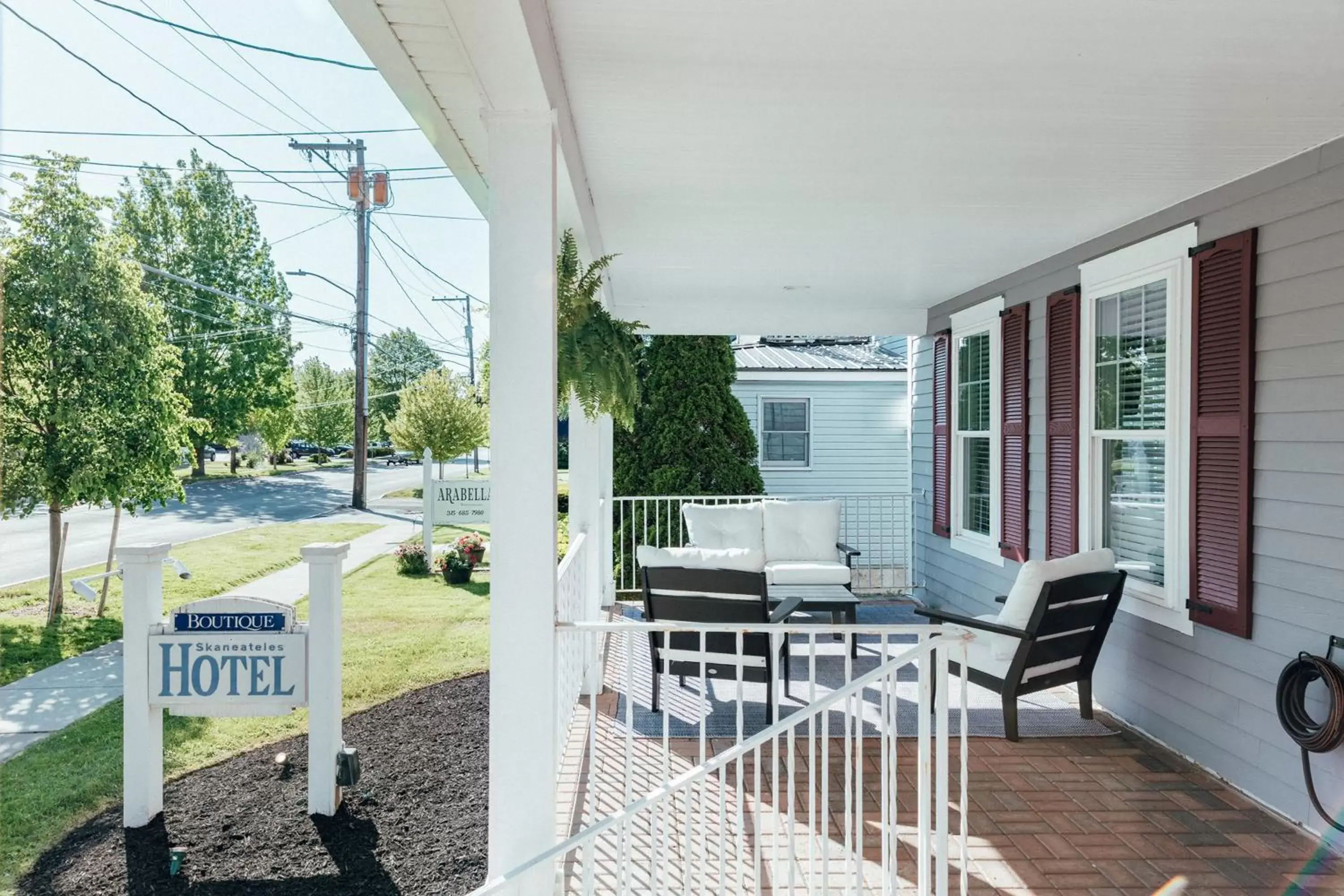 Patio in Skaneateles Suites Boutique Hotel