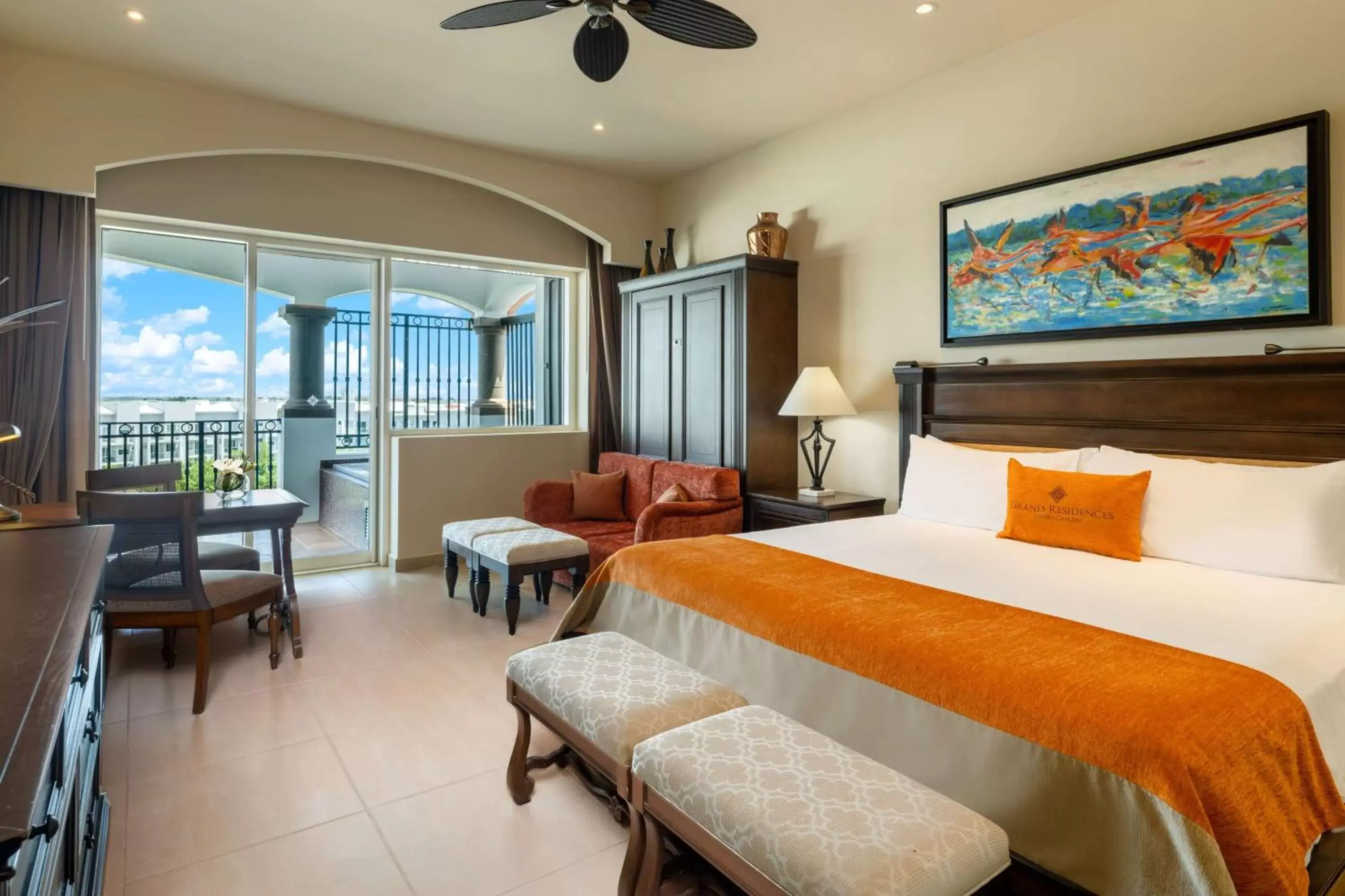 Bed in Grand Residences Riviera Cancun, All Inclusive