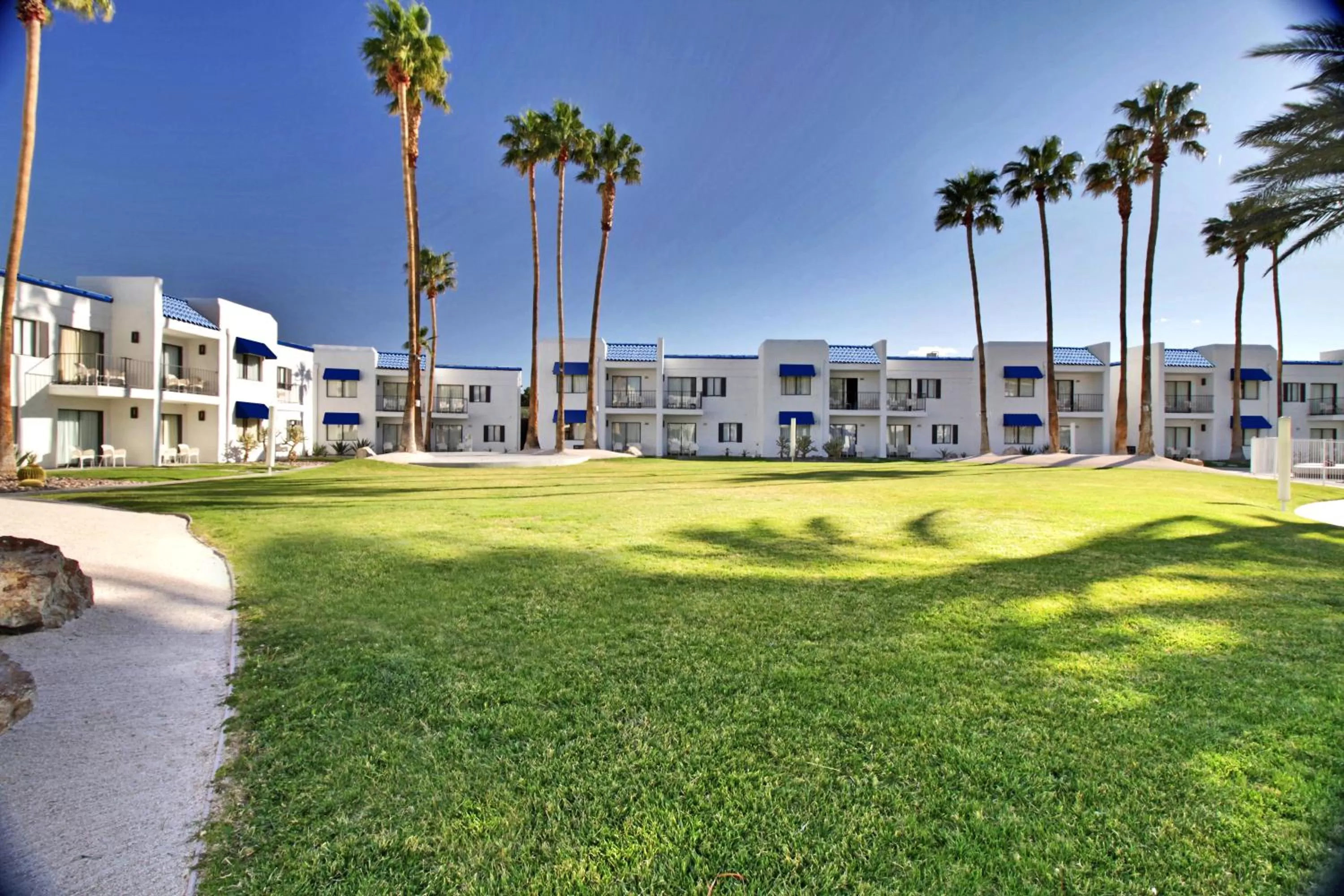 Inner courtyard view in Serene Vegas Boutique Hotel Las Vegas