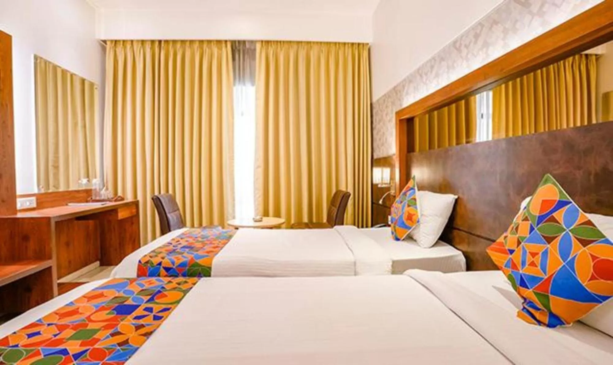 Bed in SriKrishna Paradise Hotel Thane Navi Mumbai