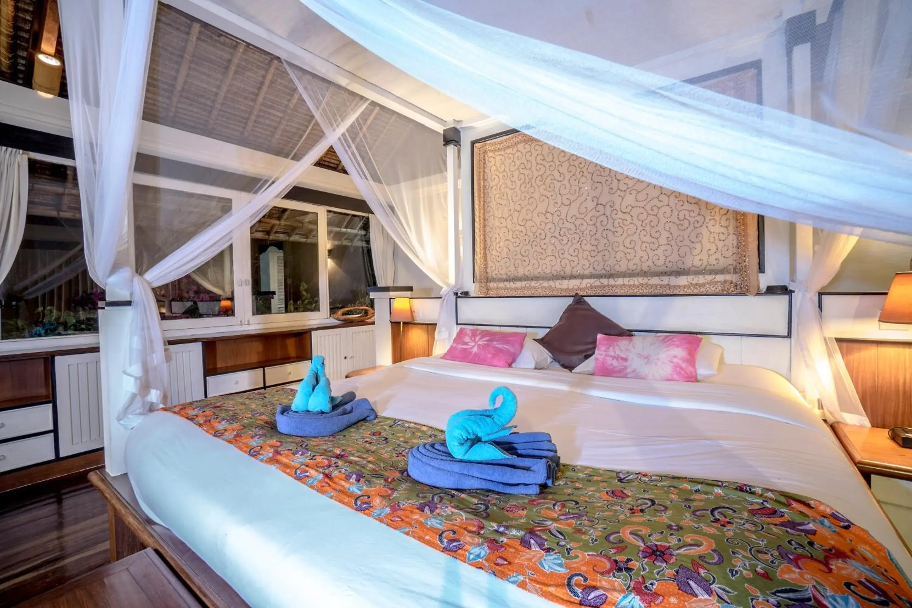 Bedroom, Bed in Gajah Biru Bungalows Bedroom, Bed in Gajah Biru Bungalows