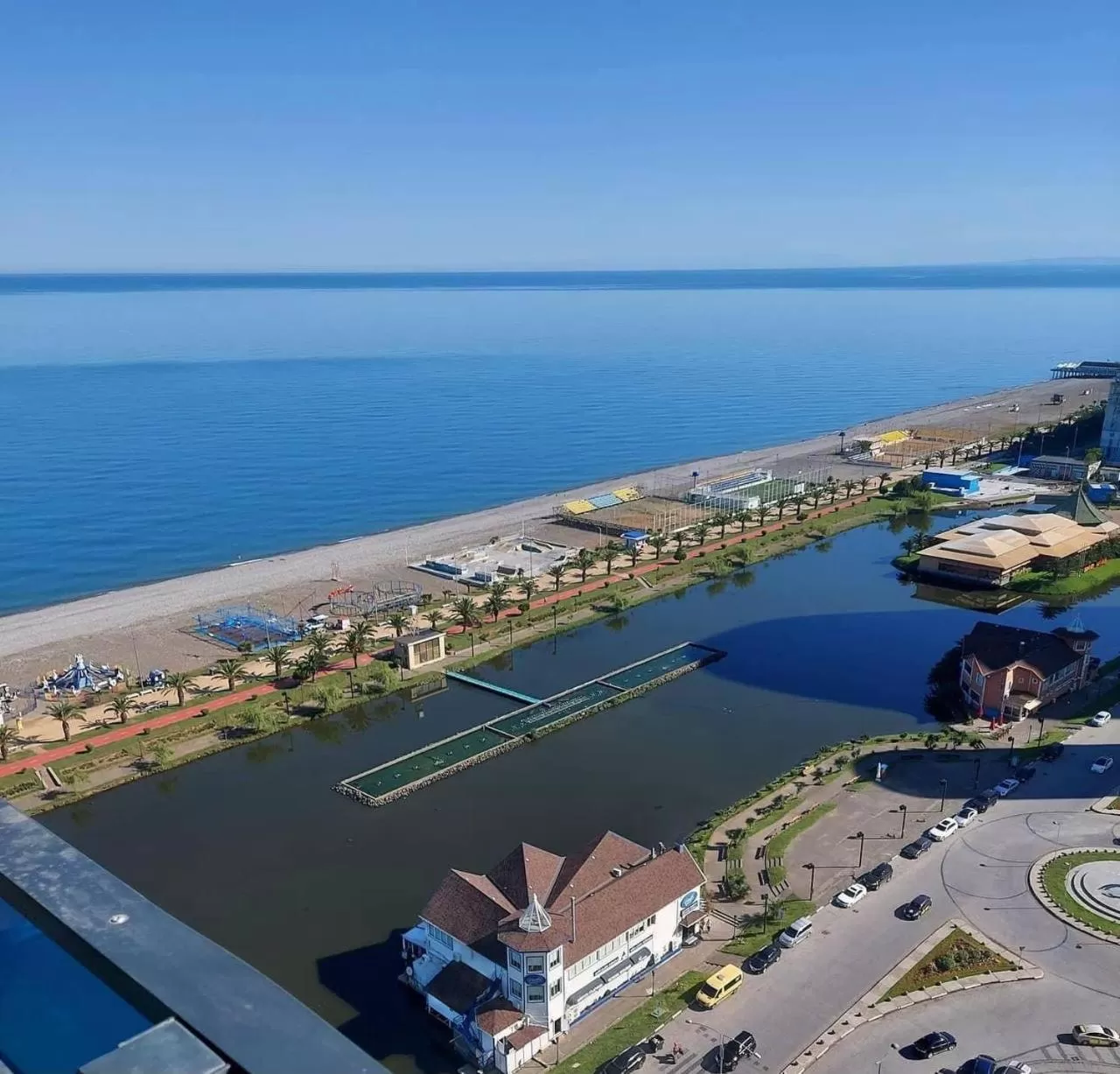 Bird's-eye View in Orbi City Batumi Black Sea Arena