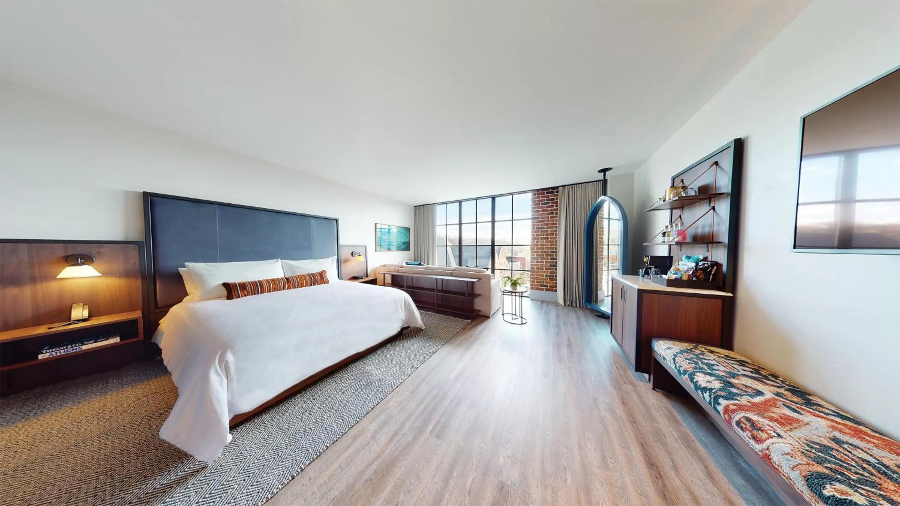 Bed in The Restoration Asheville