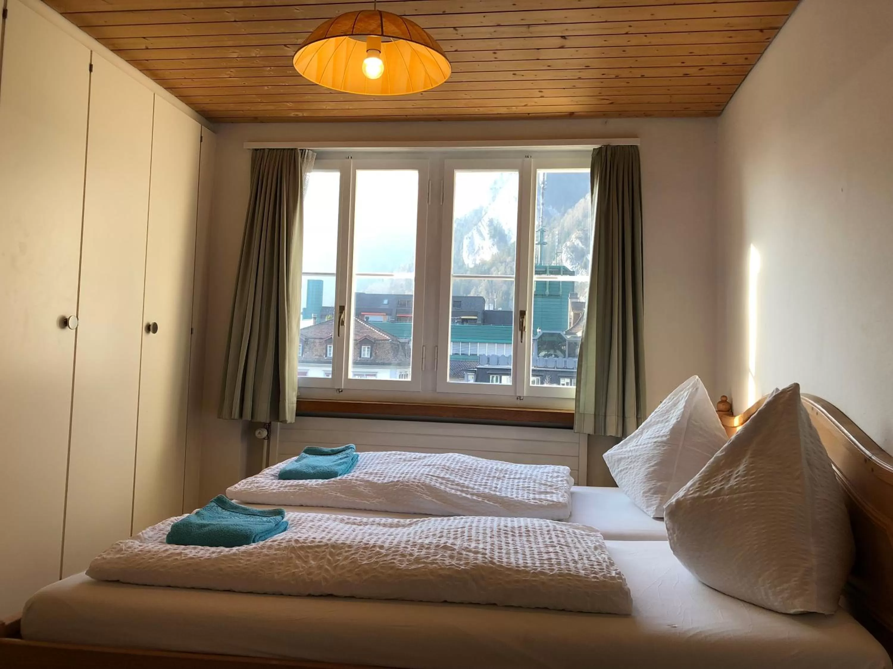 Double Room with Mountain View and Shared Bathroom in Interlaken Marco Hostel