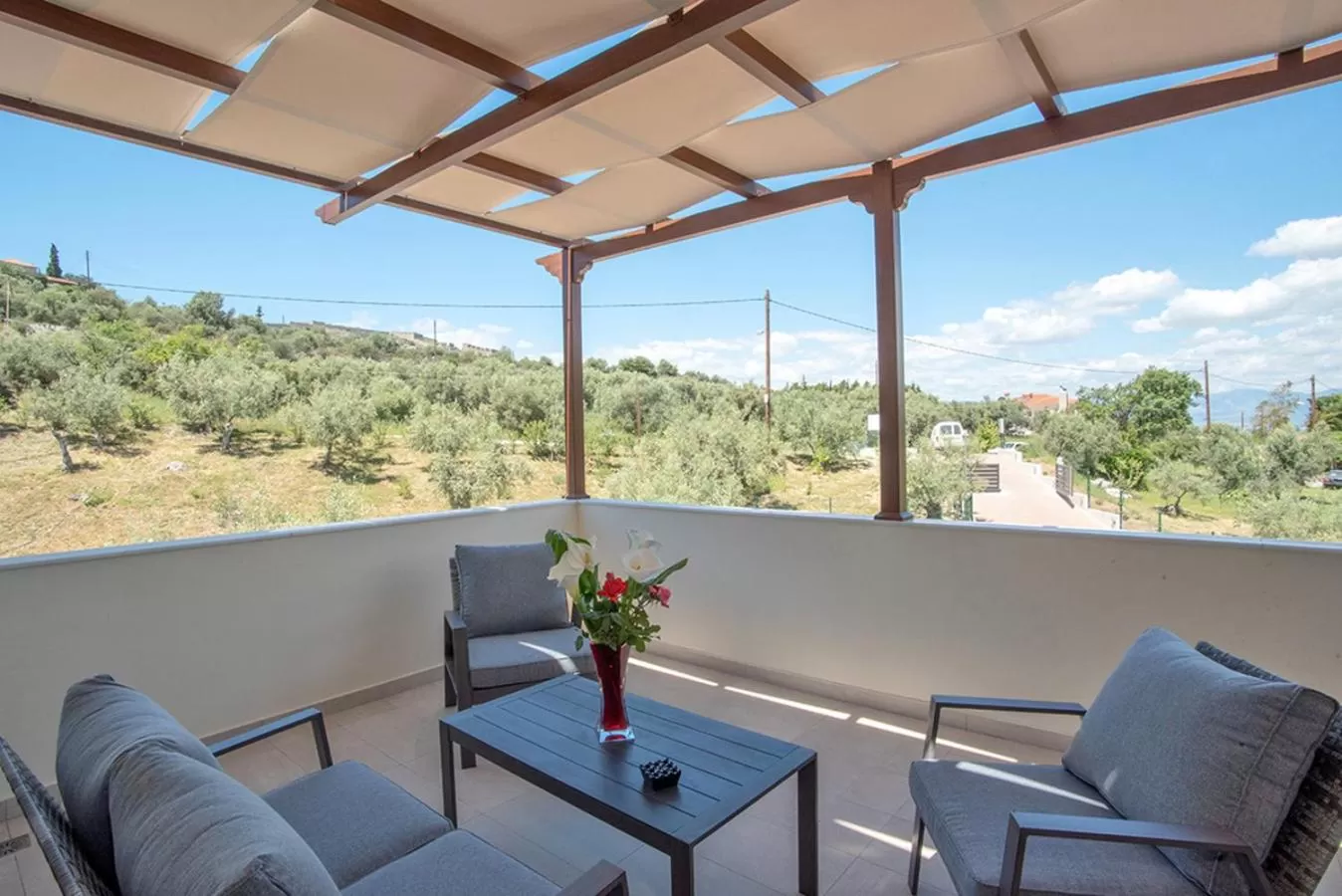 Breakfast, Balcony/Terrace in Nafplia Terra