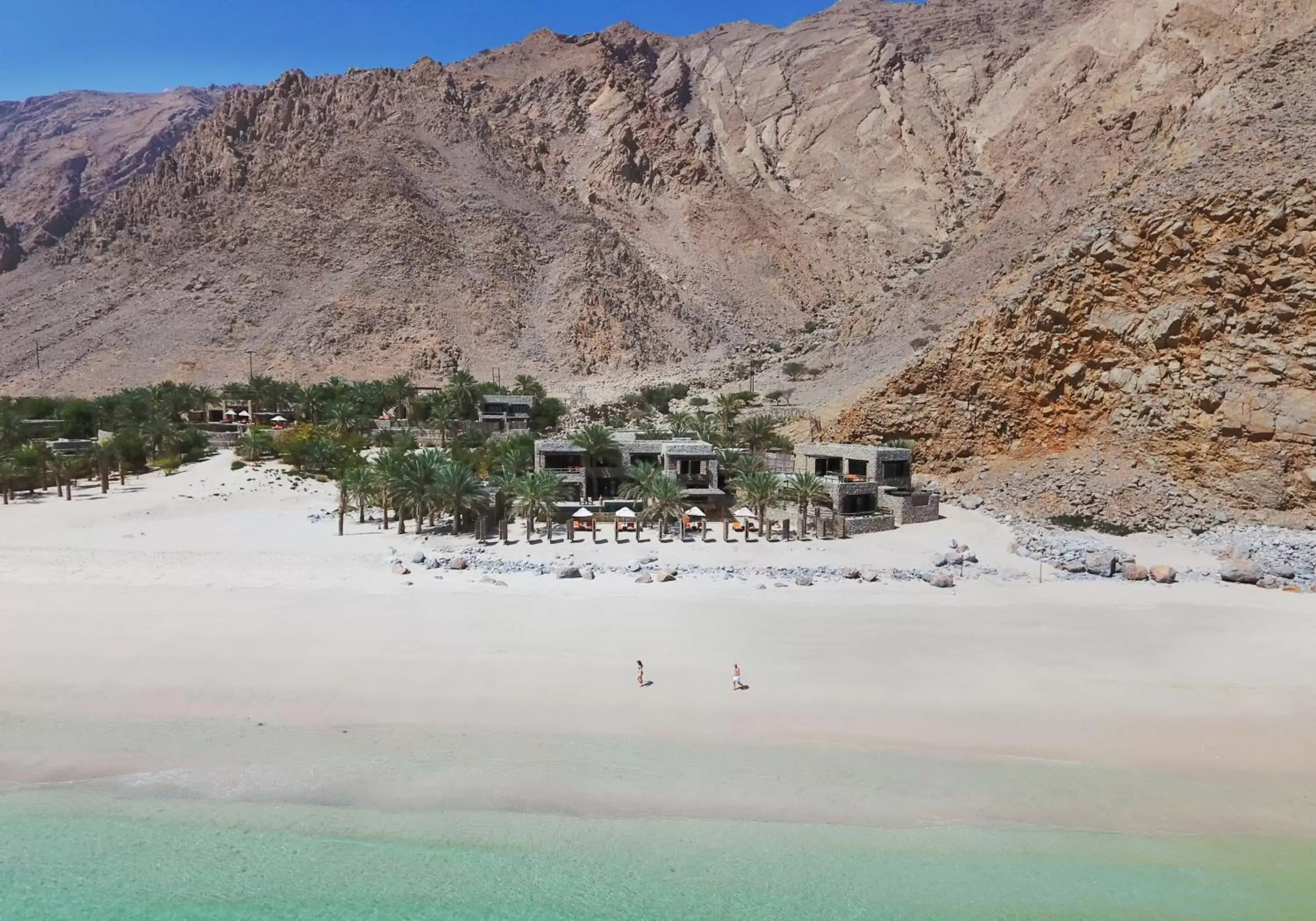 Bird's eye view in Six Senses Zighy Bay