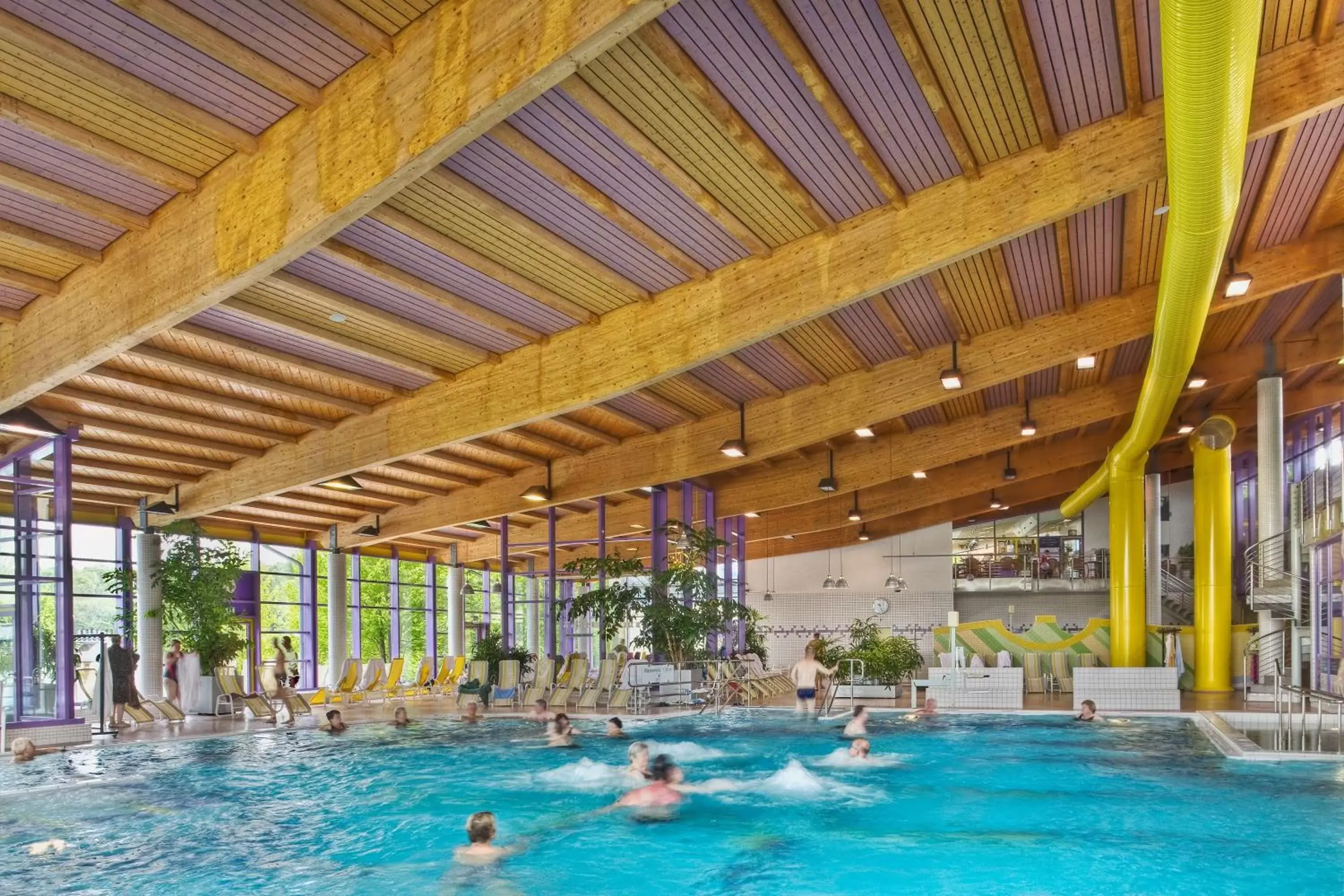 Hot Spring Bath, Swimming Pool in Santé Royale Hotel- & Gesundheitsresort Warmbad Wolkenstein