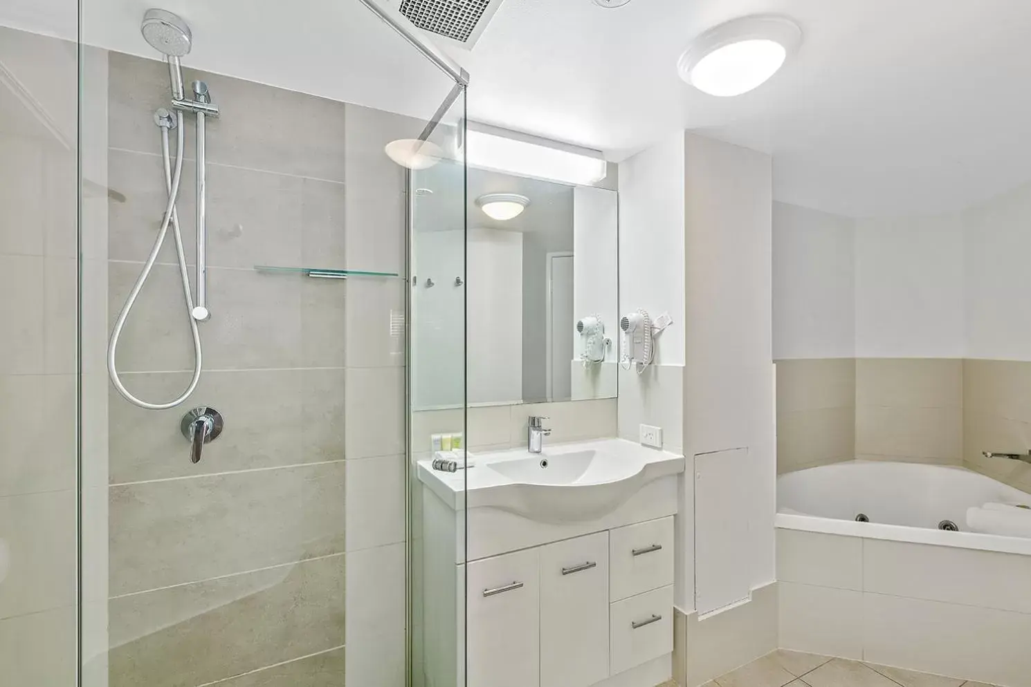 Shower, Bathroom in Caribbean Resort