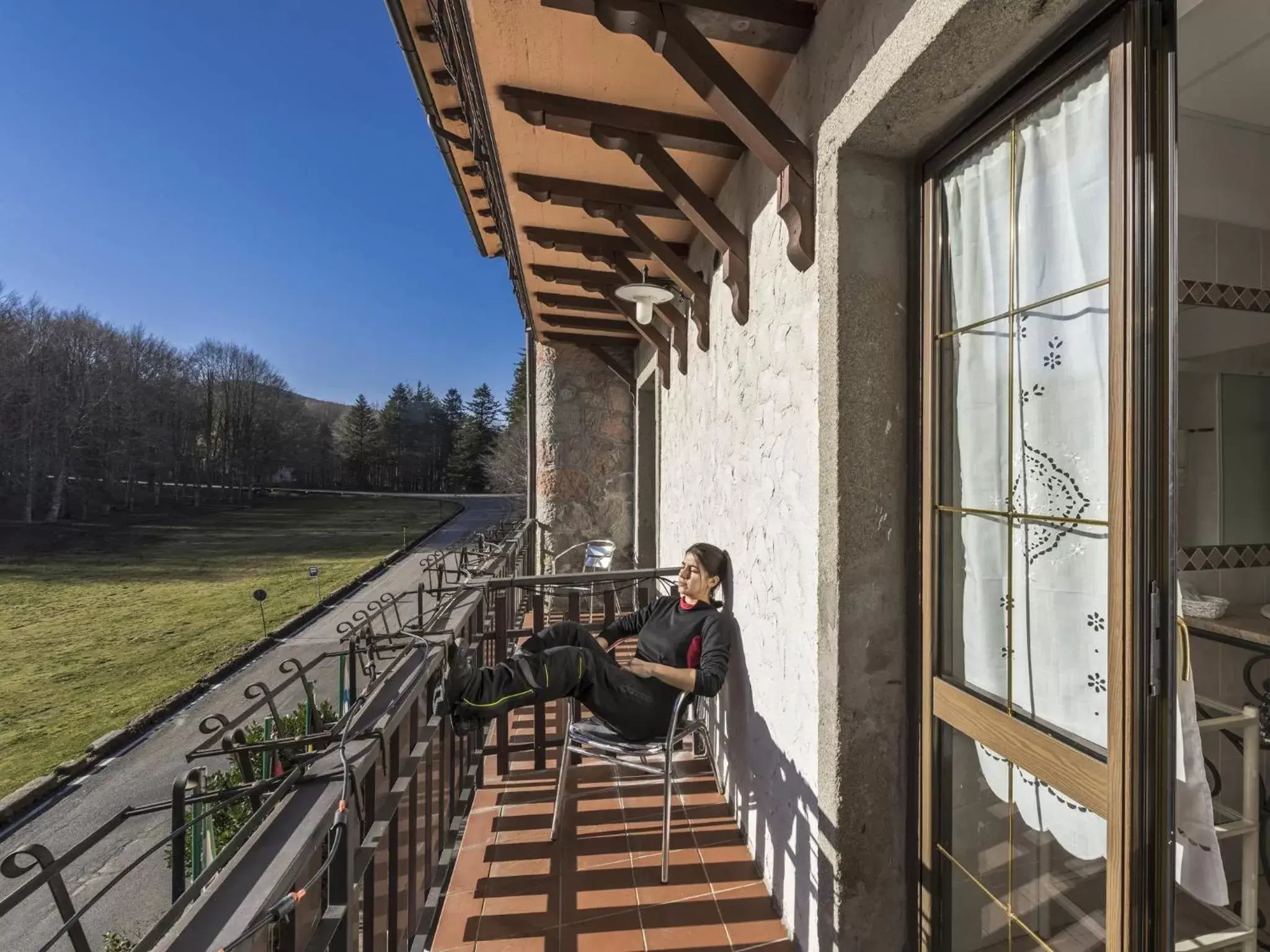 Balcony/Terrace in Albergo Le Macinaie - Monte Amiata