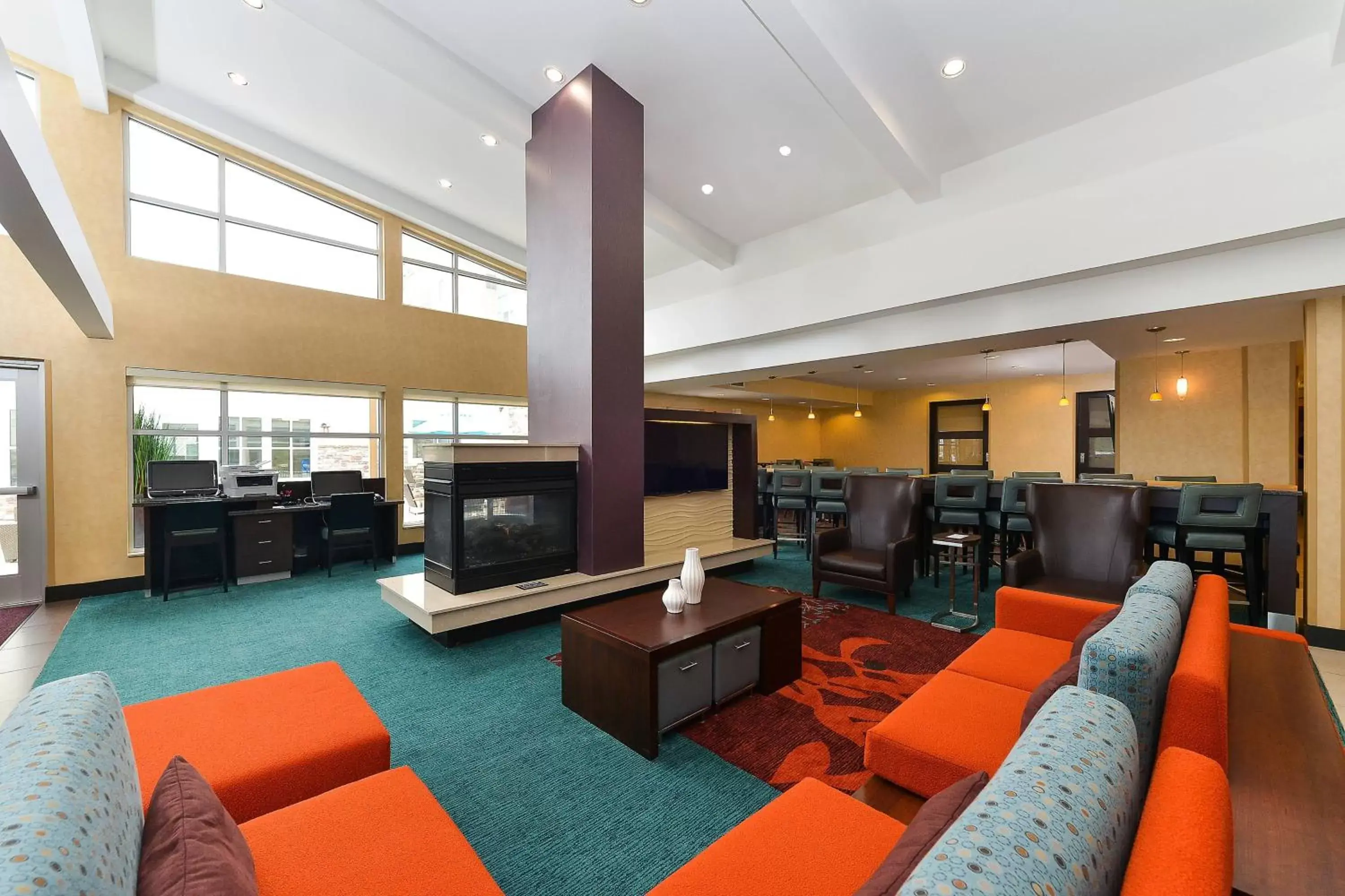 Lobby or reception, Seating Area in Residence Inn by Marriott Champaign