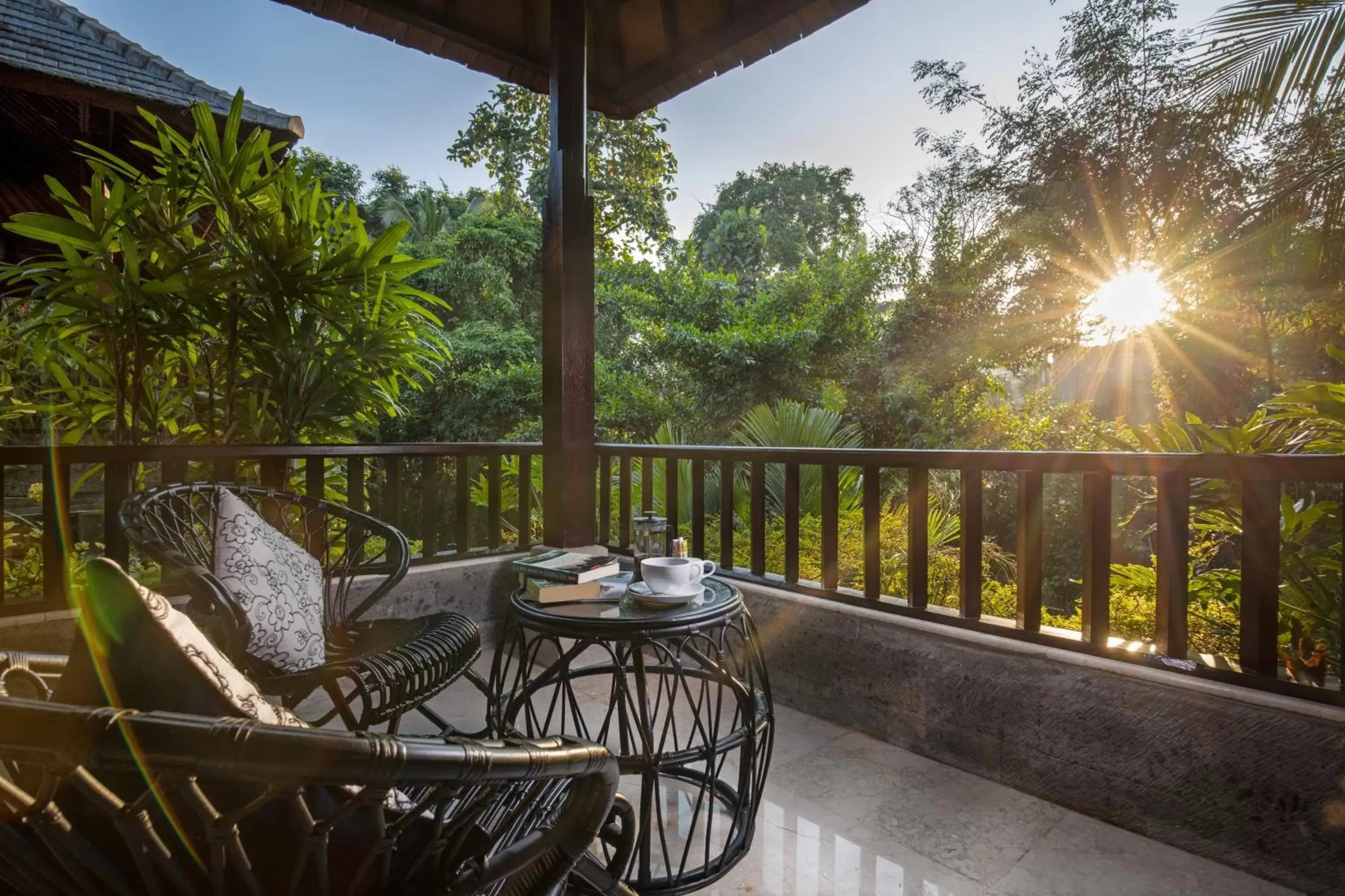 Balcony/Terrace in Kano Sari Ubud Villas